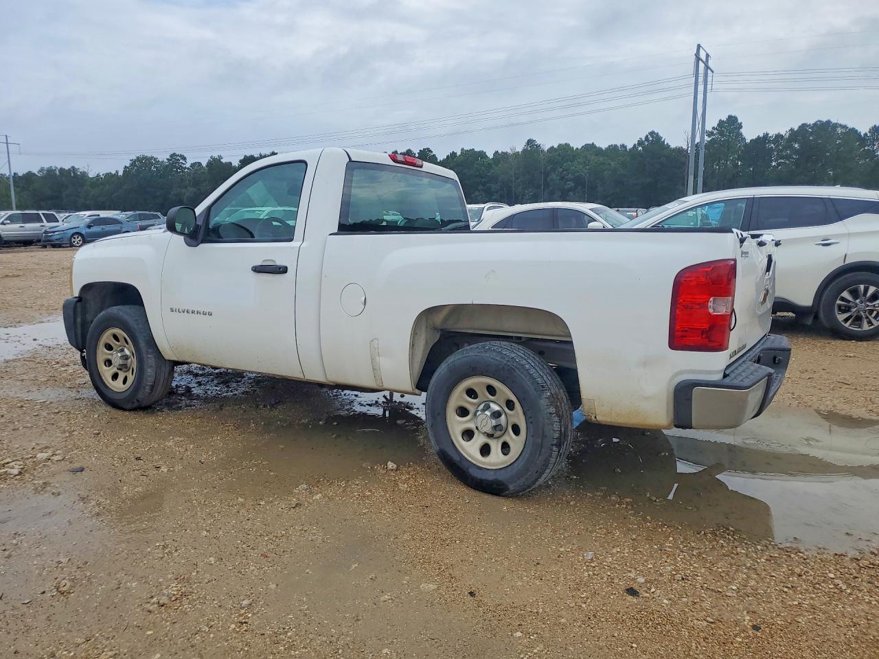 2010 Chevrolet Silverado C1500 White vin: 1GCPCPEX8AZ299092