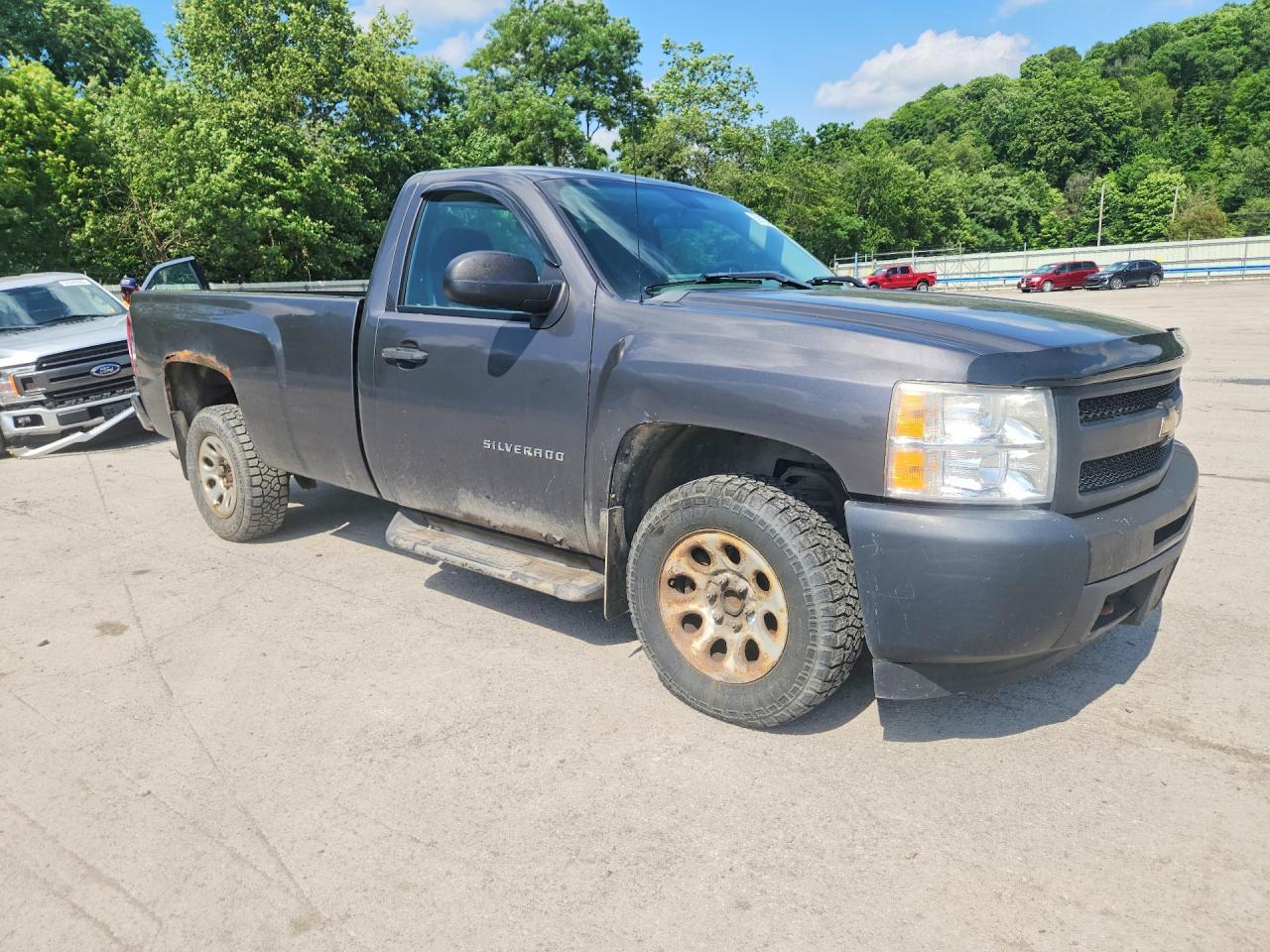 2010 Chevrolet Silverado C1500 Gray vin: 1GCPCPEXXAZ260388