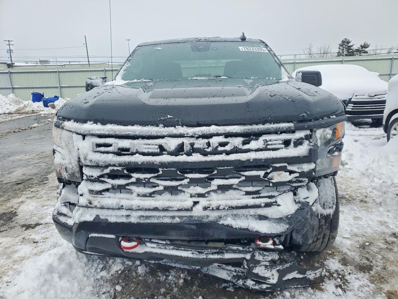 2022 Chevrolet Silverado K1500 Custom Black vin: 1GCPDBEK0NZ564078