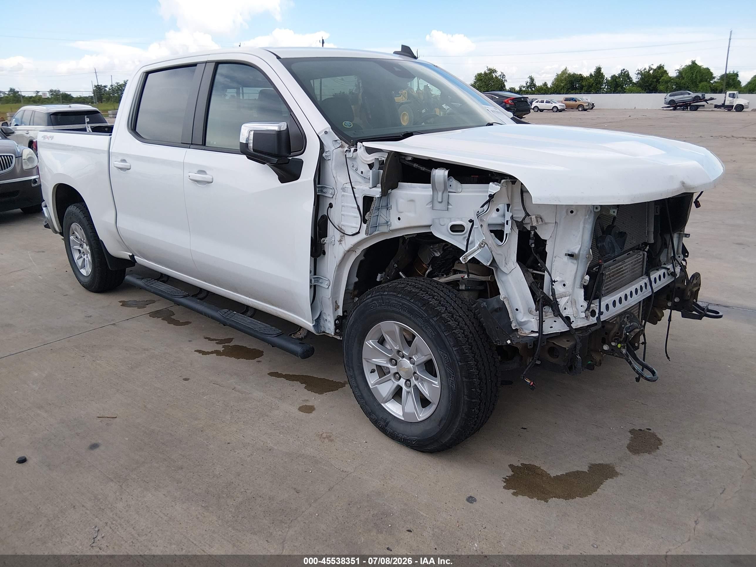 2023 Chevrolet Silverado 1500 4wd  Standard Bed Lt White vin: 1GCPDDEK3PZ306698