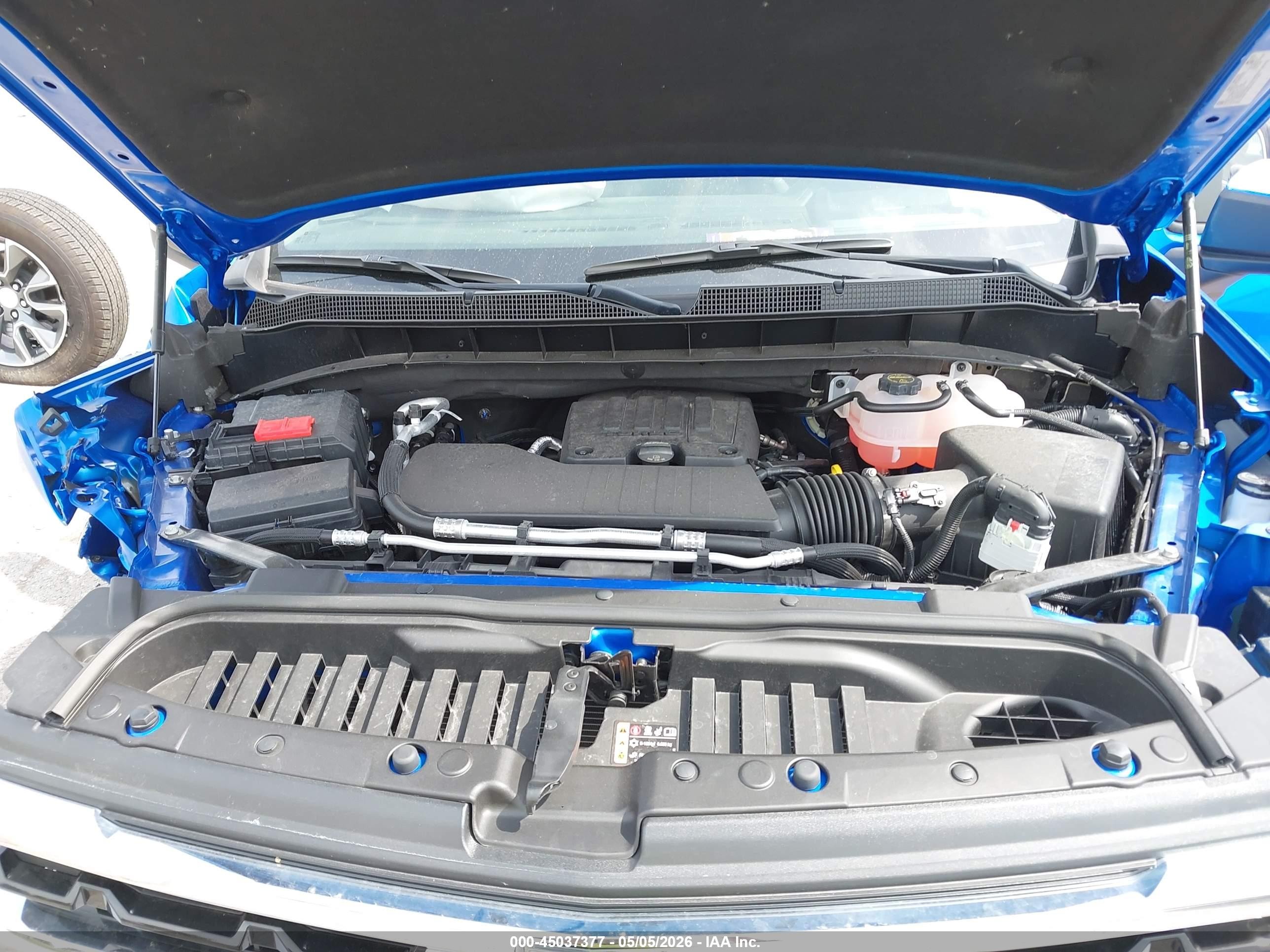 2025 Chevrolet Silverado 1500 4wd  Short Bed Lt With 2fl Синий vin: 1GCPKKEK1SZ327486