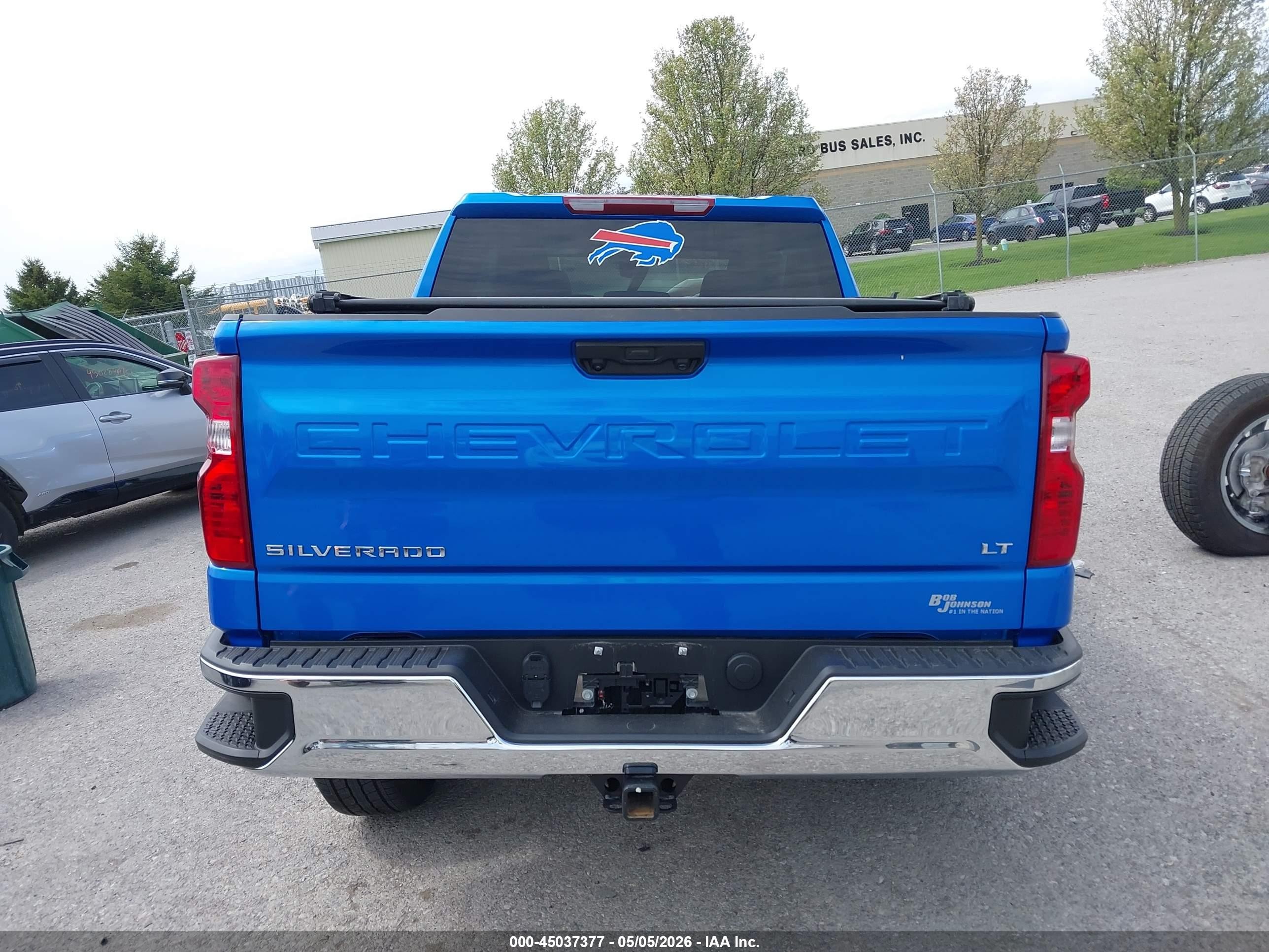 2025 Chevrolet Silverado 1500 4wd  Short Bed Lt With 2fl Синий vin: 1GCPKKEK1SZ327486