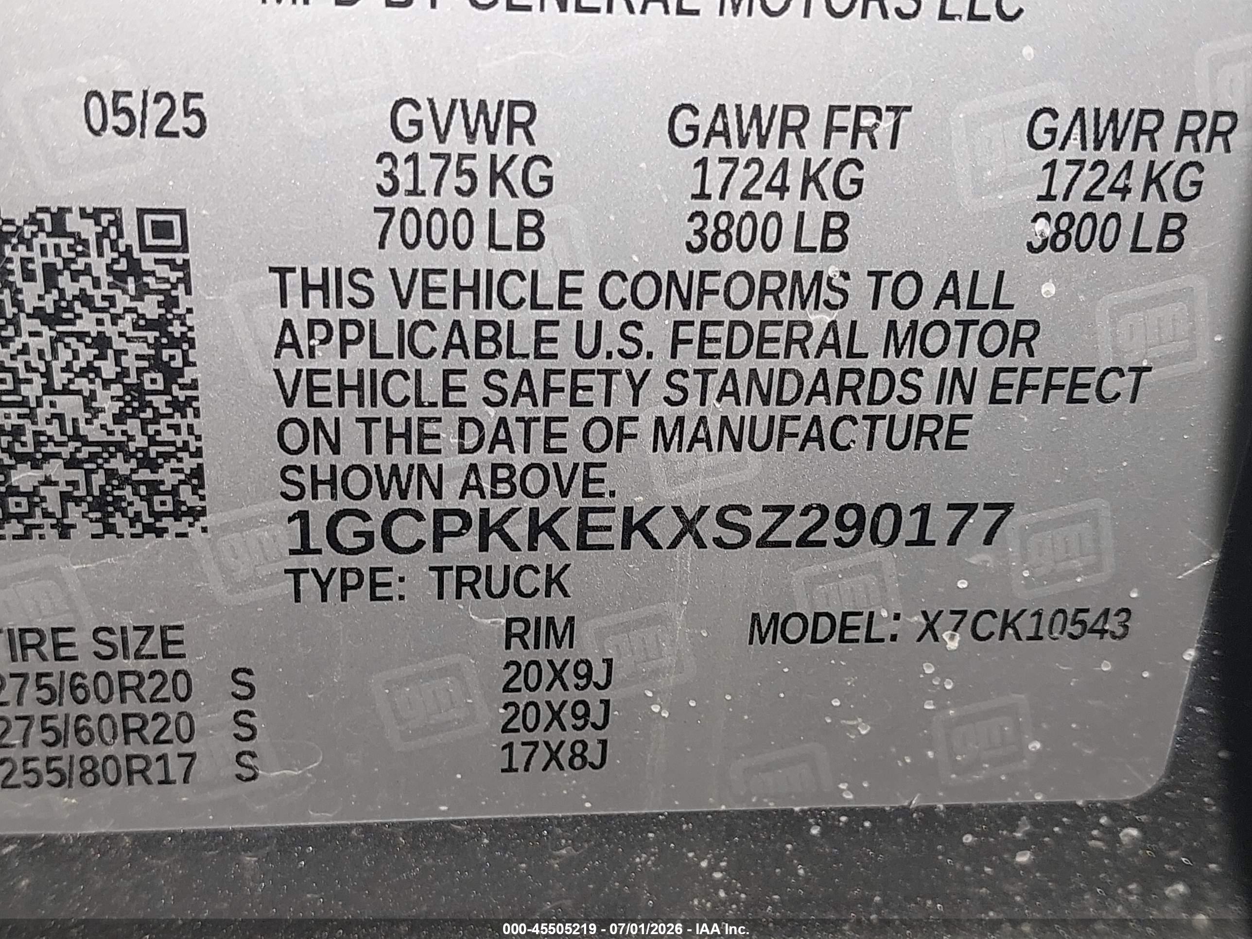2025 Chevrolet Silverado 1500 4wd  Short Bed Lt With 2fl Серый vin: 1GCPKKEKXSZ290177