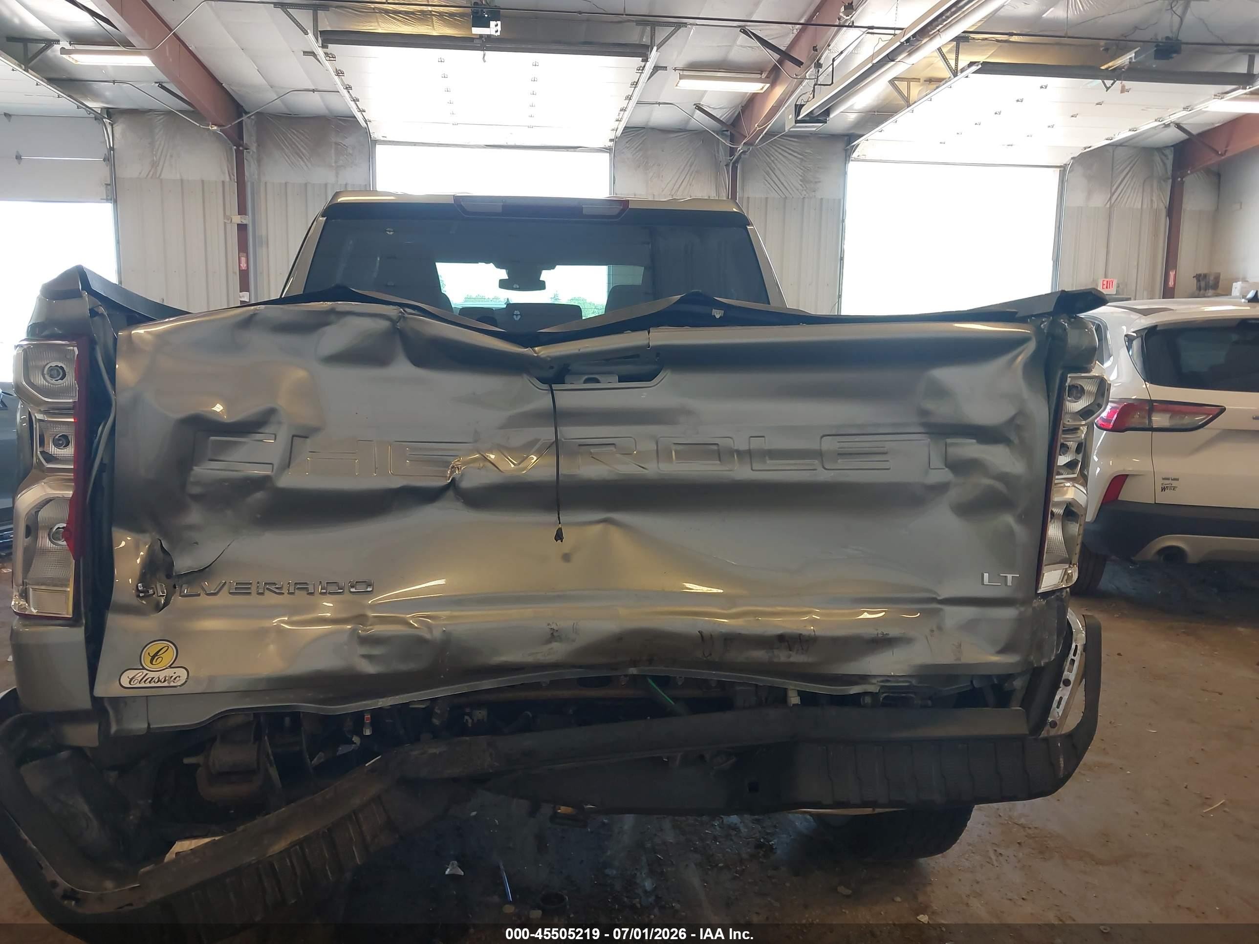 2025 Chevrolet Silverado 1500 4wd  Short Bed Lt With 2fl Серый vin: 1GCPKKEKXSZ290177