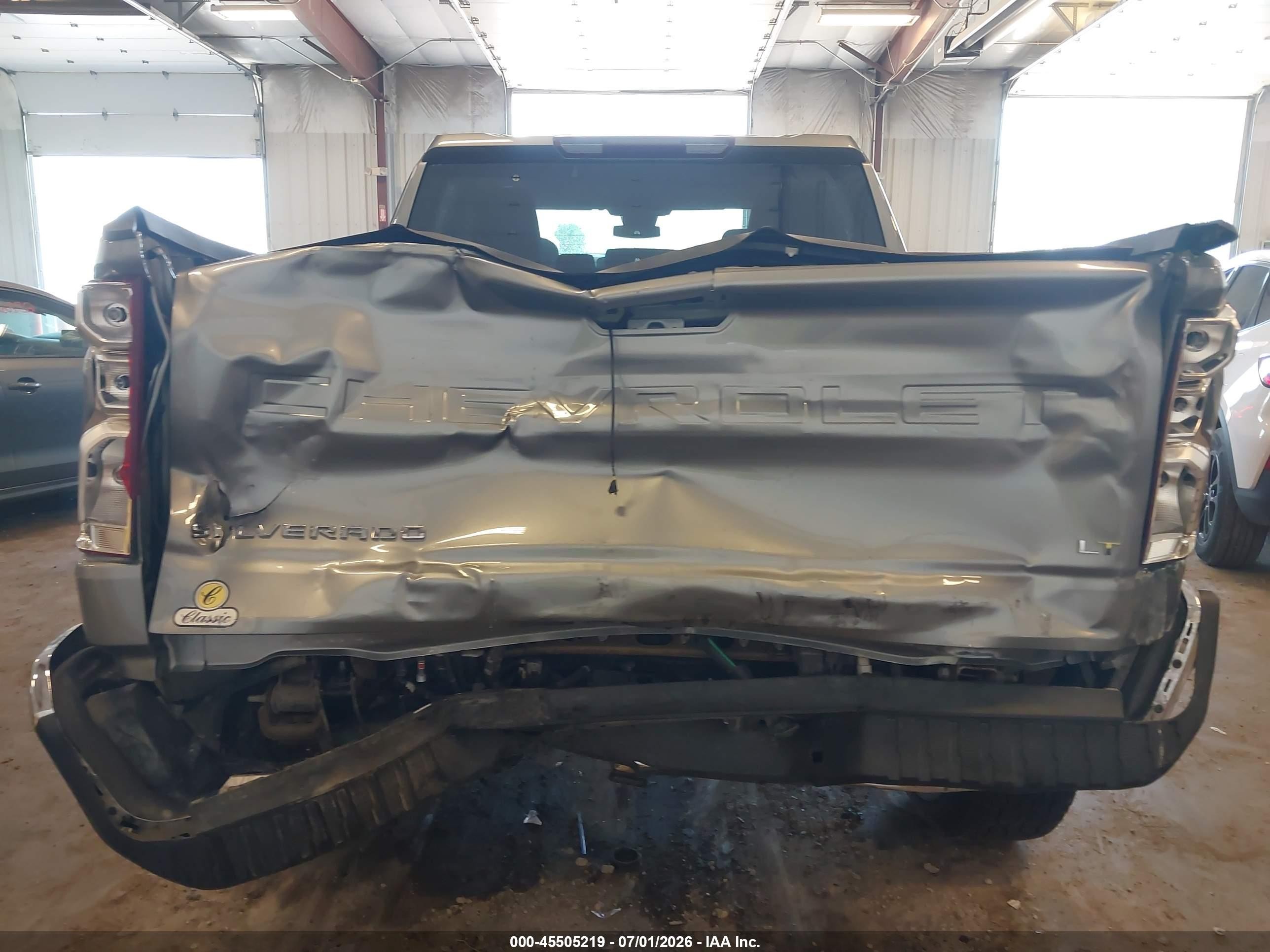 2025 Chevrolet Silverado 1500 4wd  Short Bed Lt With 2fl Серый vin: 1GCPKKEKXSZ290177