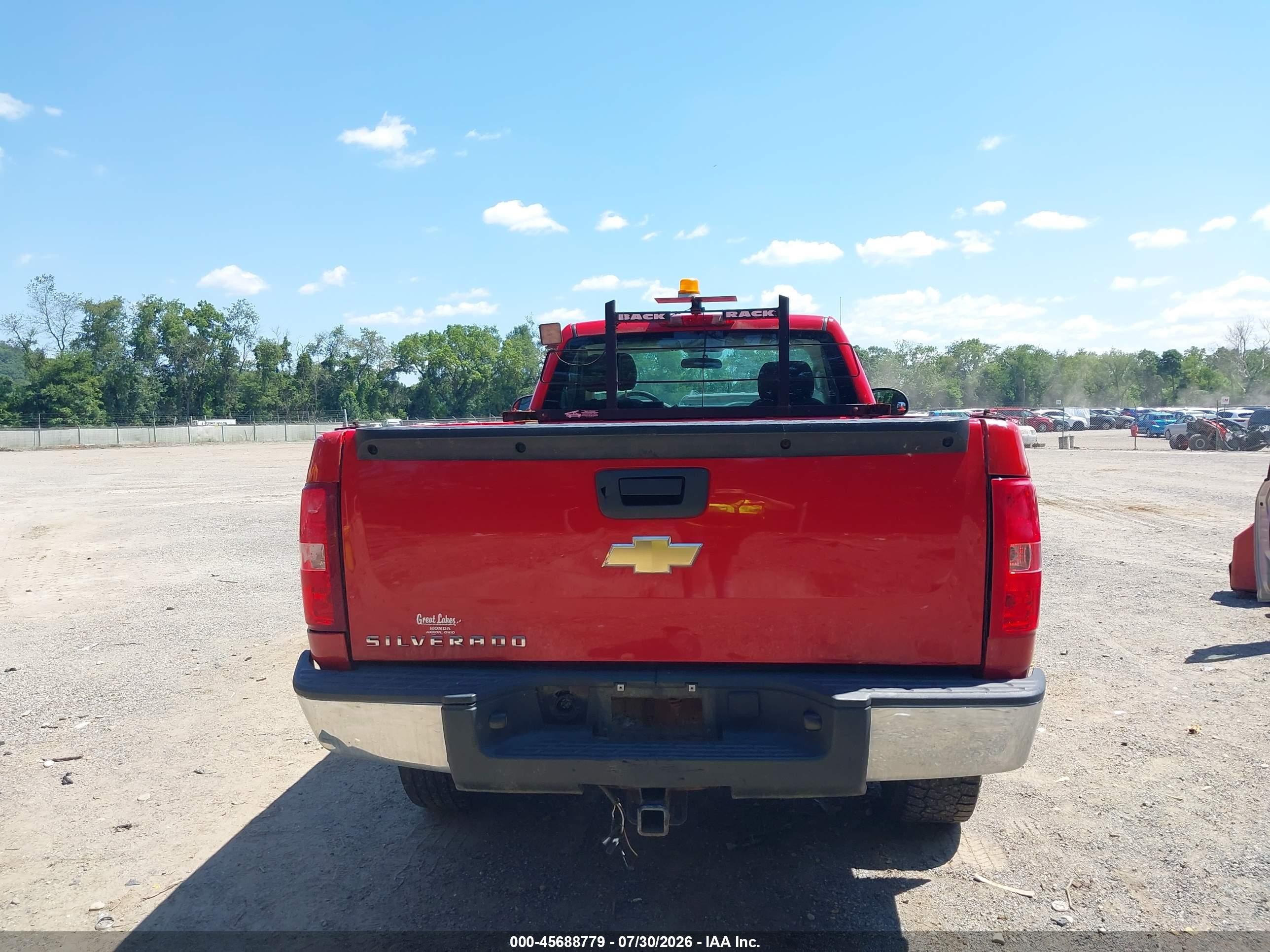 2010 Chevrolet Silverado 1500 Work Truck Red vin: 1GCPKPE0XAZ265595
