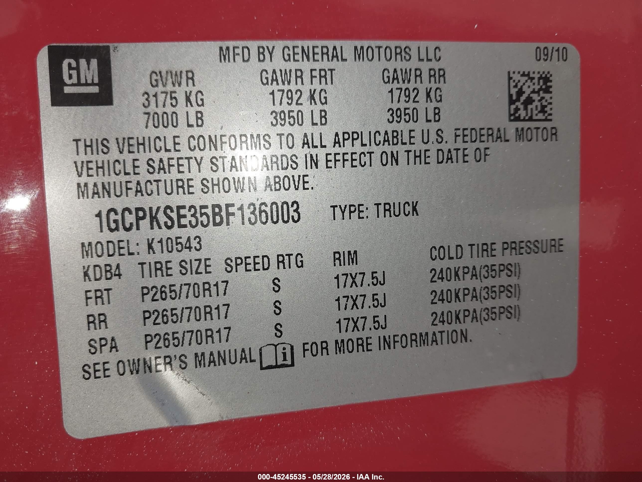 2011 Chevrolet Silverado 1500 Lt Red vin: 1GCPKSE35BF136003
