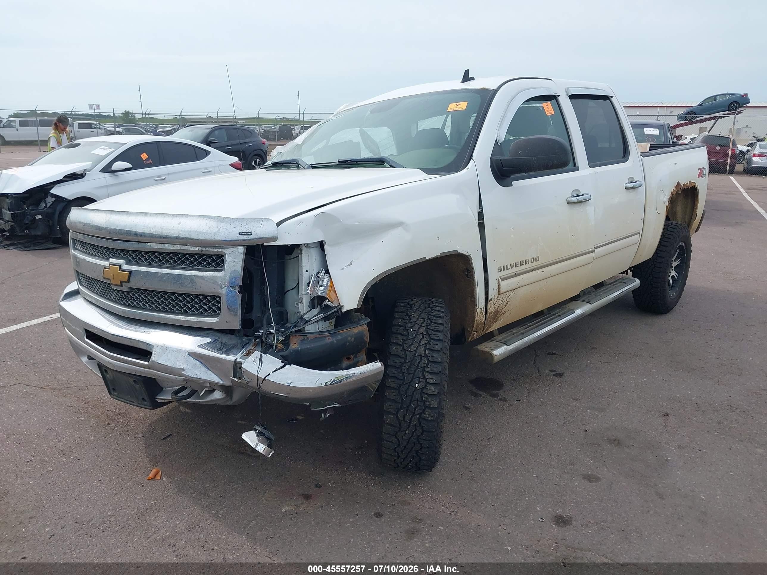 2012 Chevrolet Silverado 1500 Lt Белый vin: 1GCPKSE70CF103303