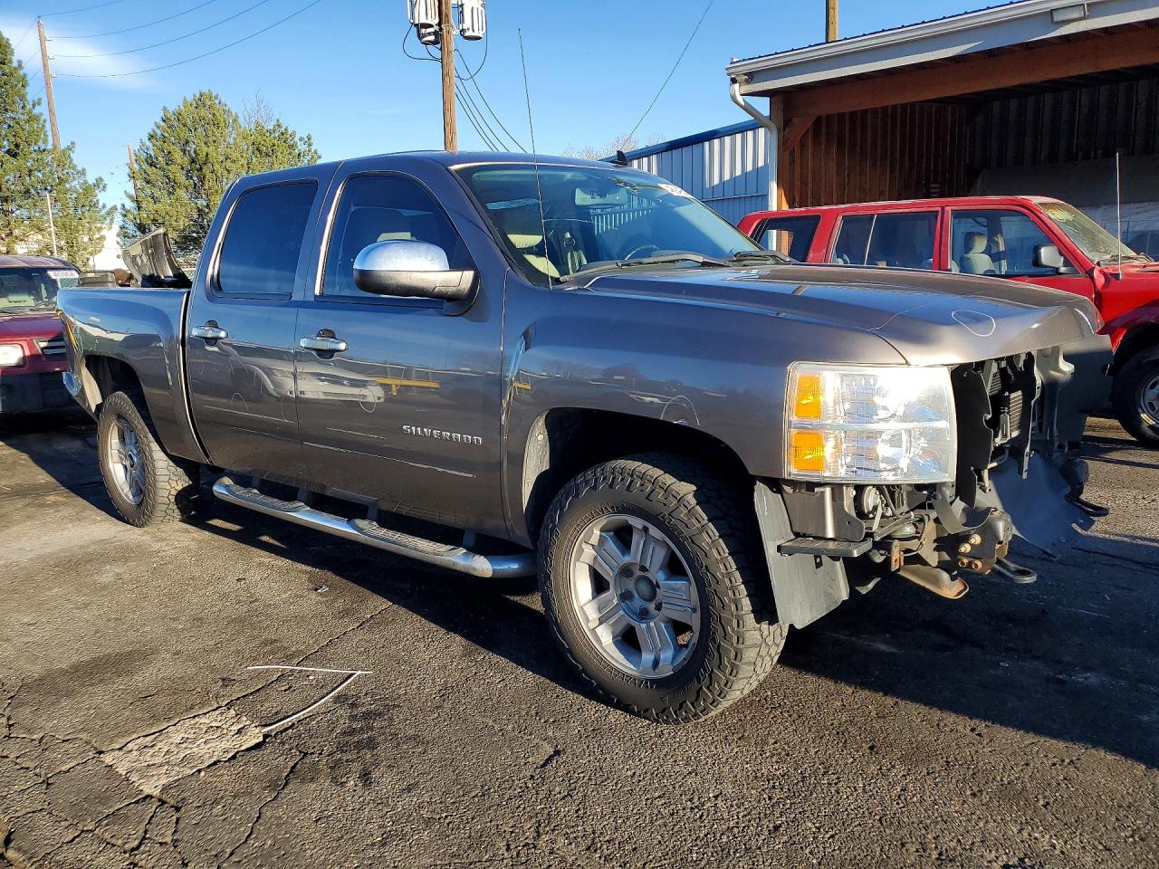 2012 Chevrolet Silverado K1500 Lt Gray vin: 1GCPKSE70CF143641