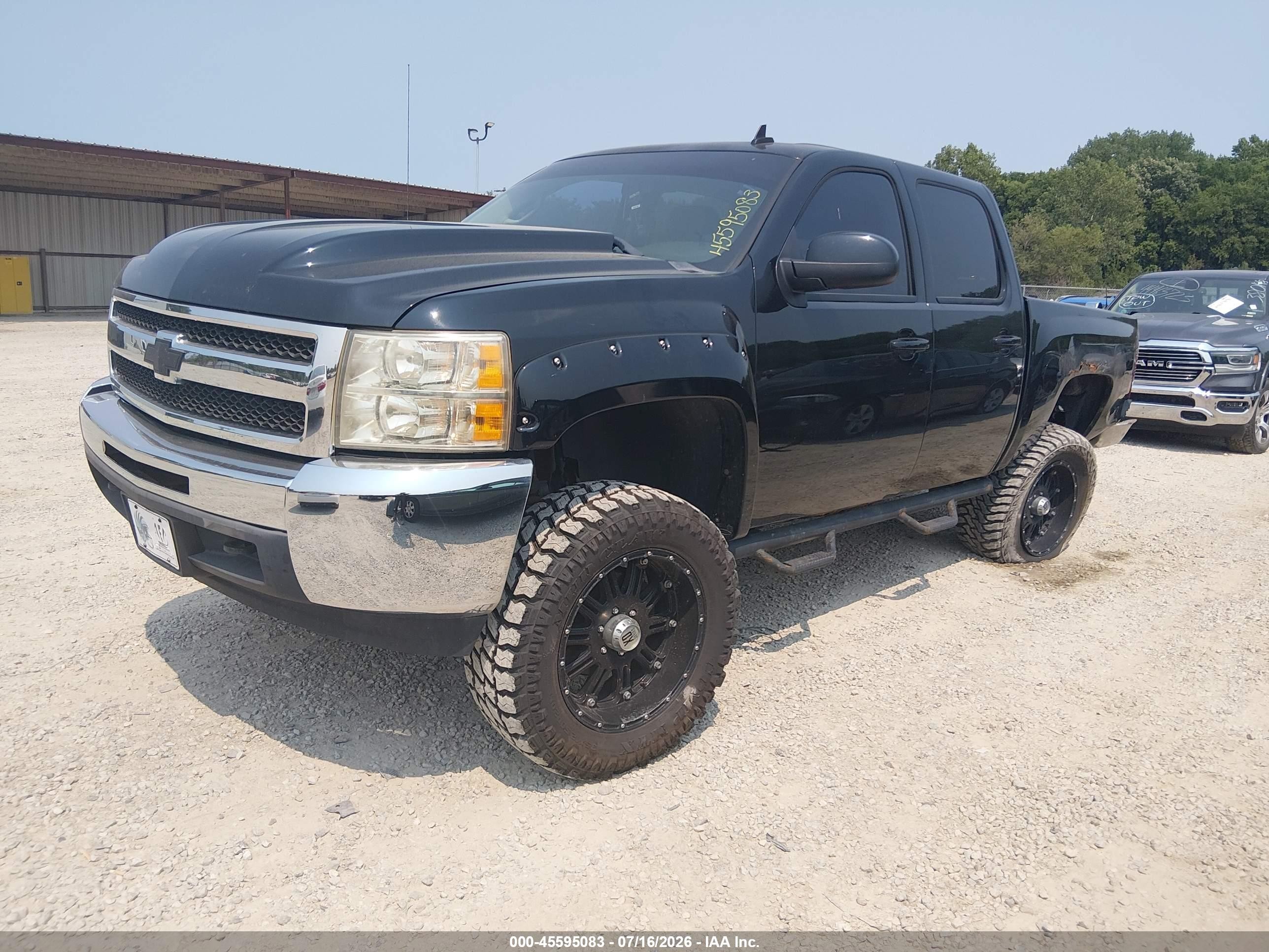 2012 Chevrolet Silverado 1500 Lt Black vin: 1GCPKSE72CF154334