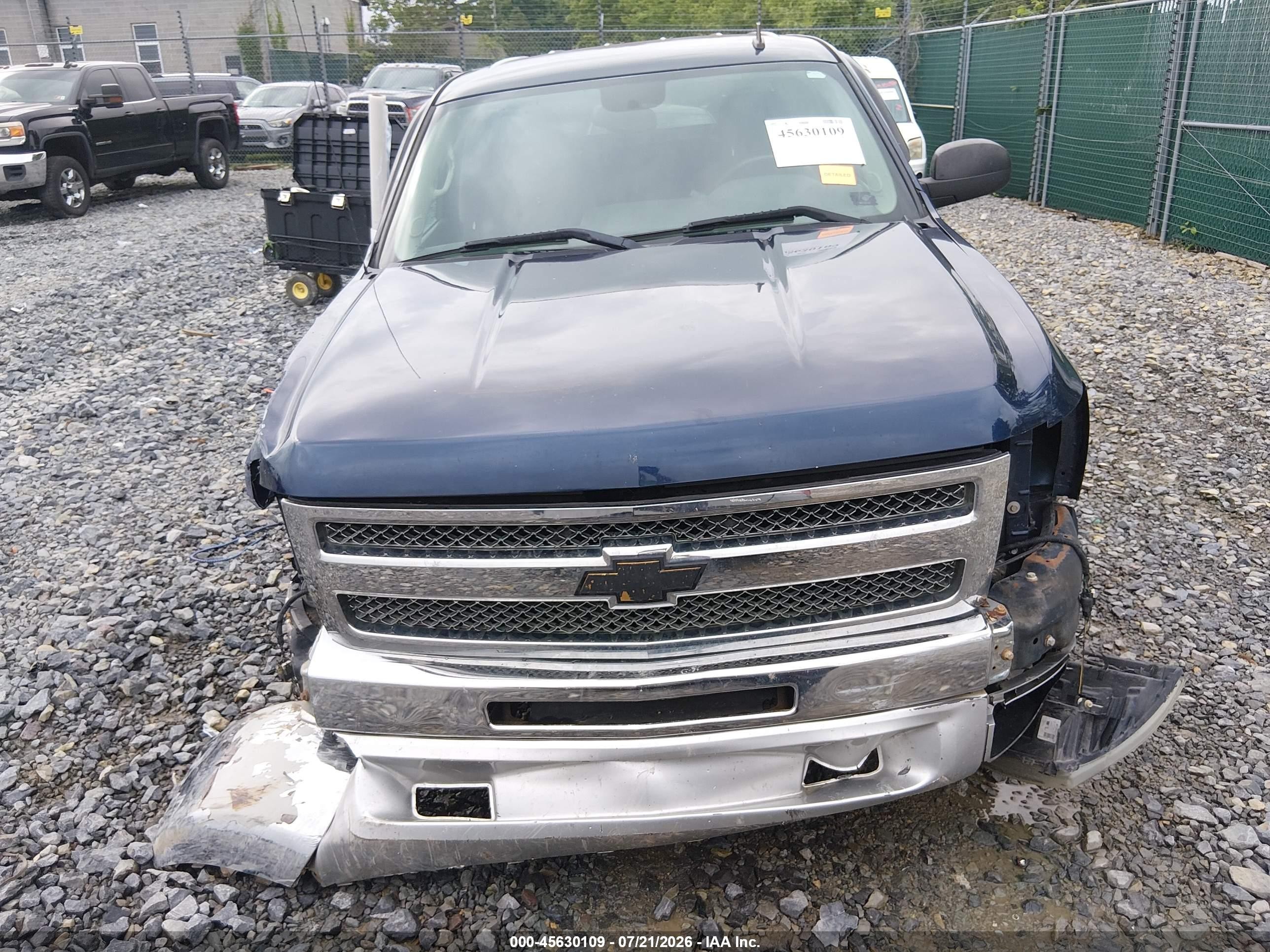 2012 Chevrolet Silverado 1500 Lt Blue vin: 1GCPKSE72CF191237