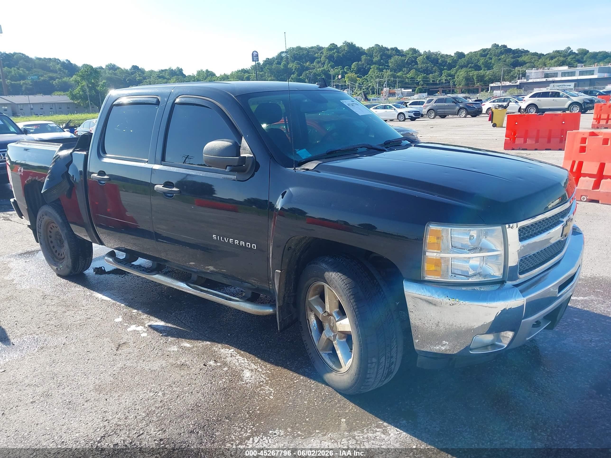 2012 Chevrolet Silverado 1500 Lt Black vin: 1GCPKSE73CF184006