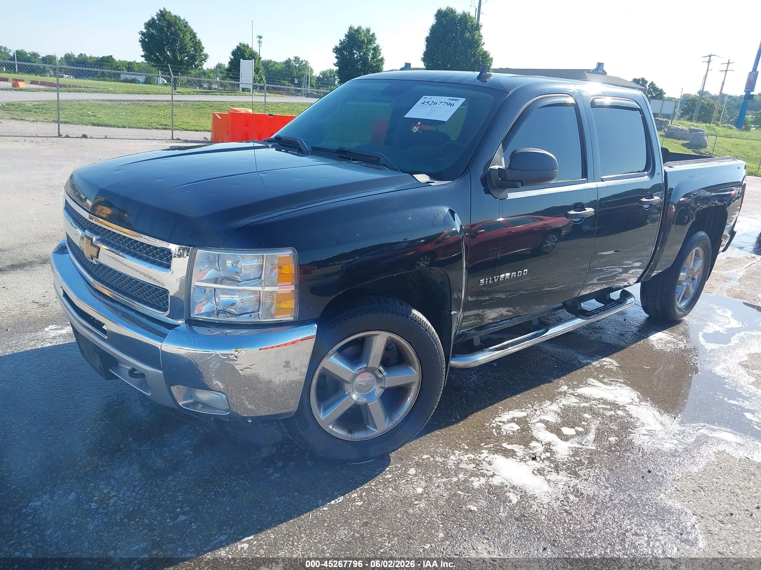 2012 Chevrolet Silverado 1500 Lt Black vin: 1GCPKSE73CF184006