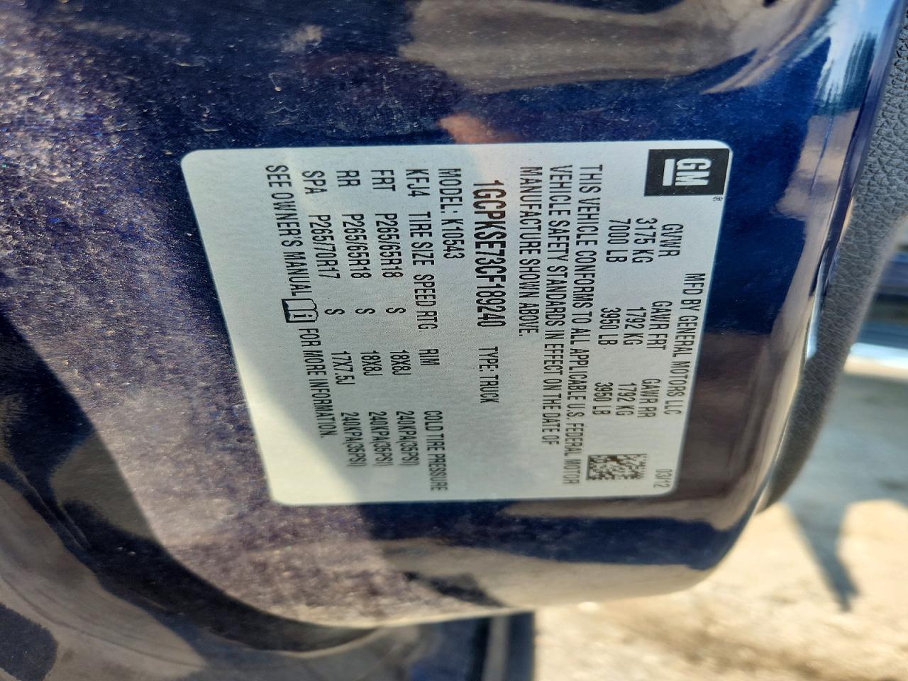 2012 Chevrolet Silverado K1500 Lt Blue vin: 1GCPKSE73CF189240