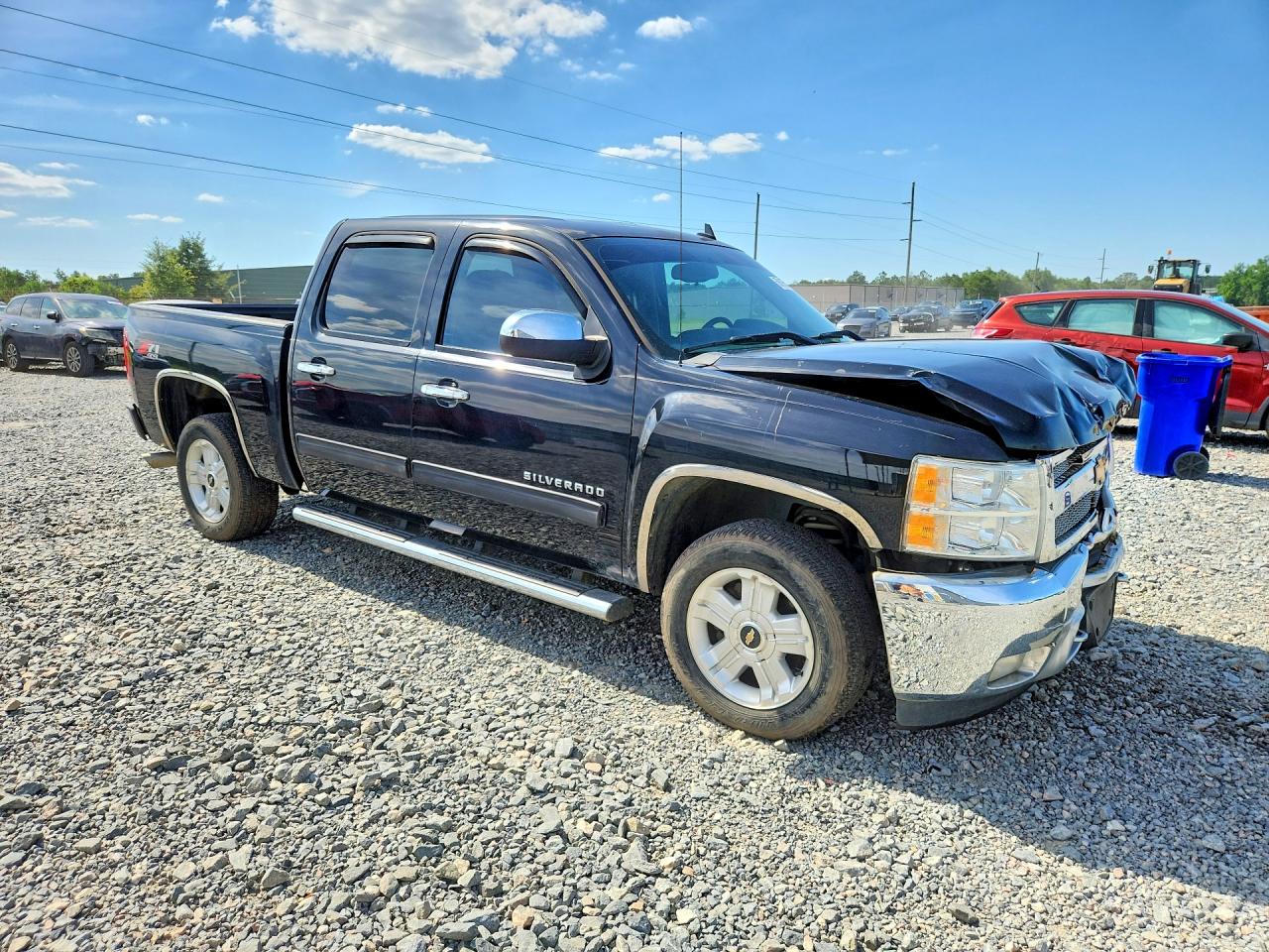 2012 Chevrolet Silverado K1500 Lt Black vin: 1GCPKSE73CF221314