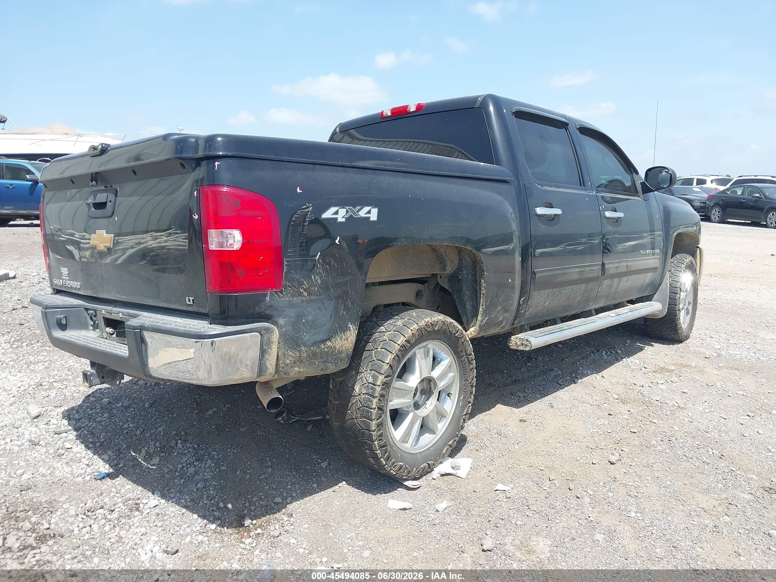 2012 Chevrolet Silverado 1500 Lt Black vin: 1GCPKSE73CF238808