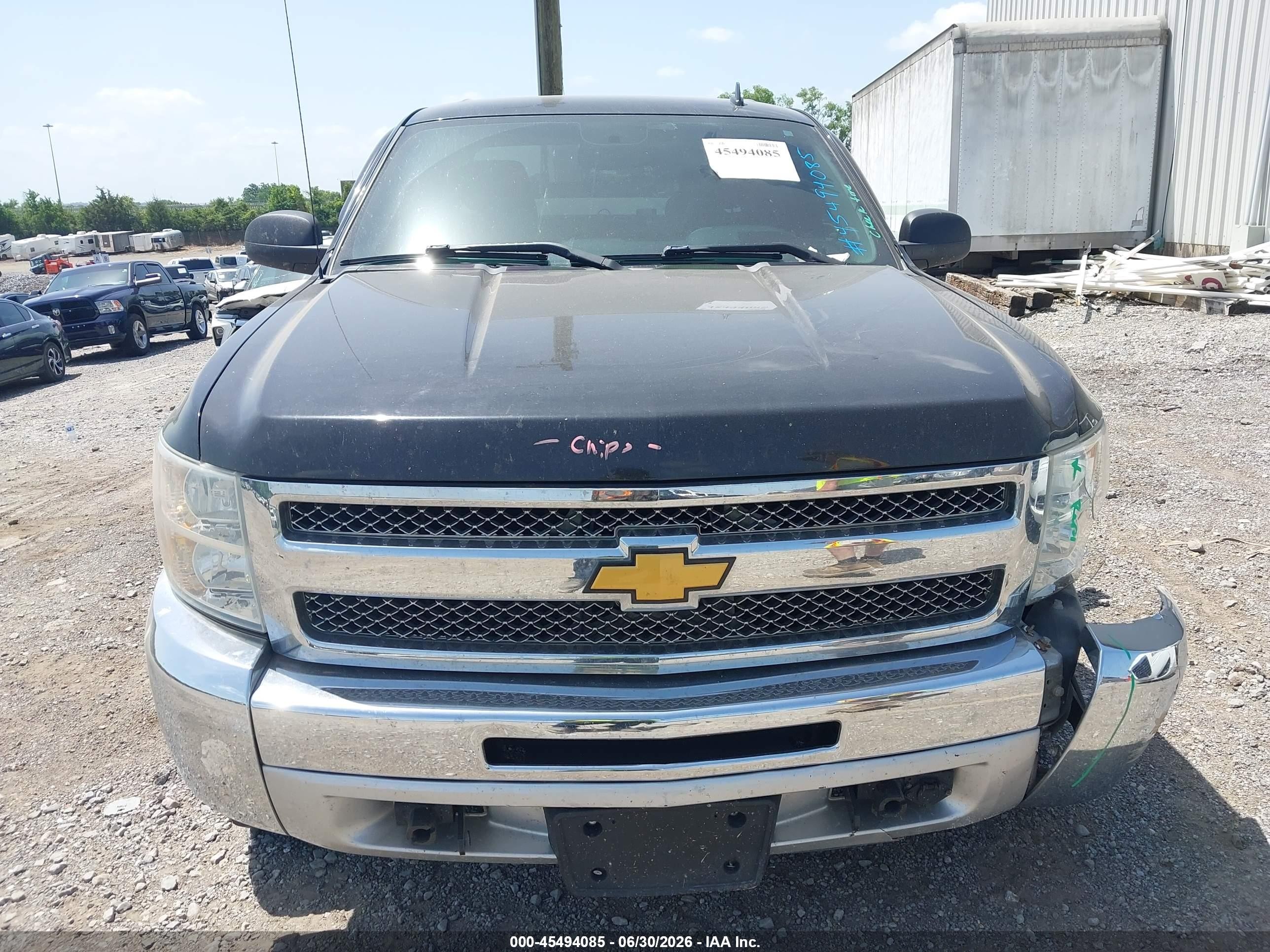 2012 Chevrolet Silverado 1500 Lt Black vin: 1GCPKSE73CF238808