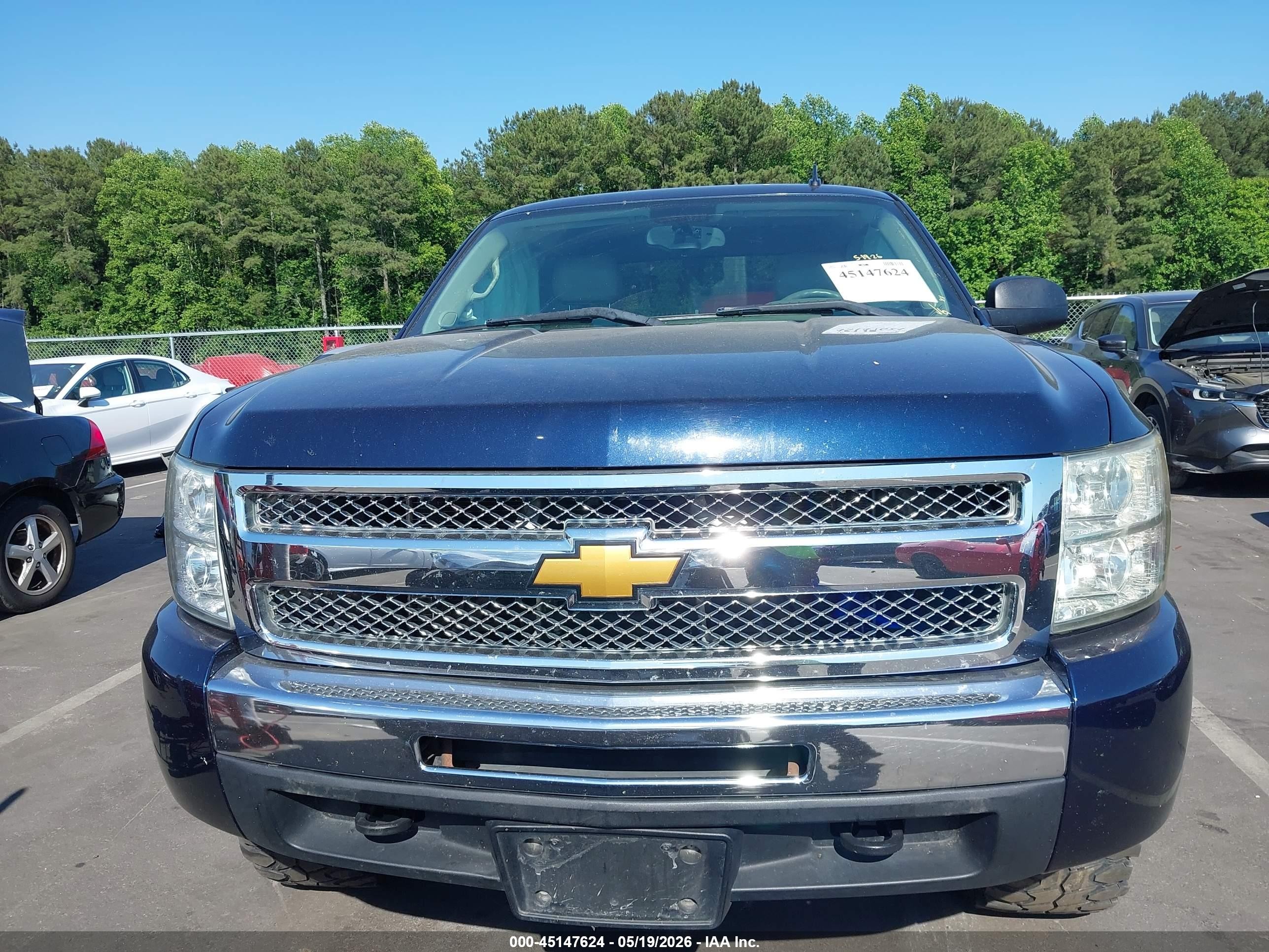 2012 Chevrolet Silverado 1500 Lt Dark Blue vin: 1GCPKSE74CF197797