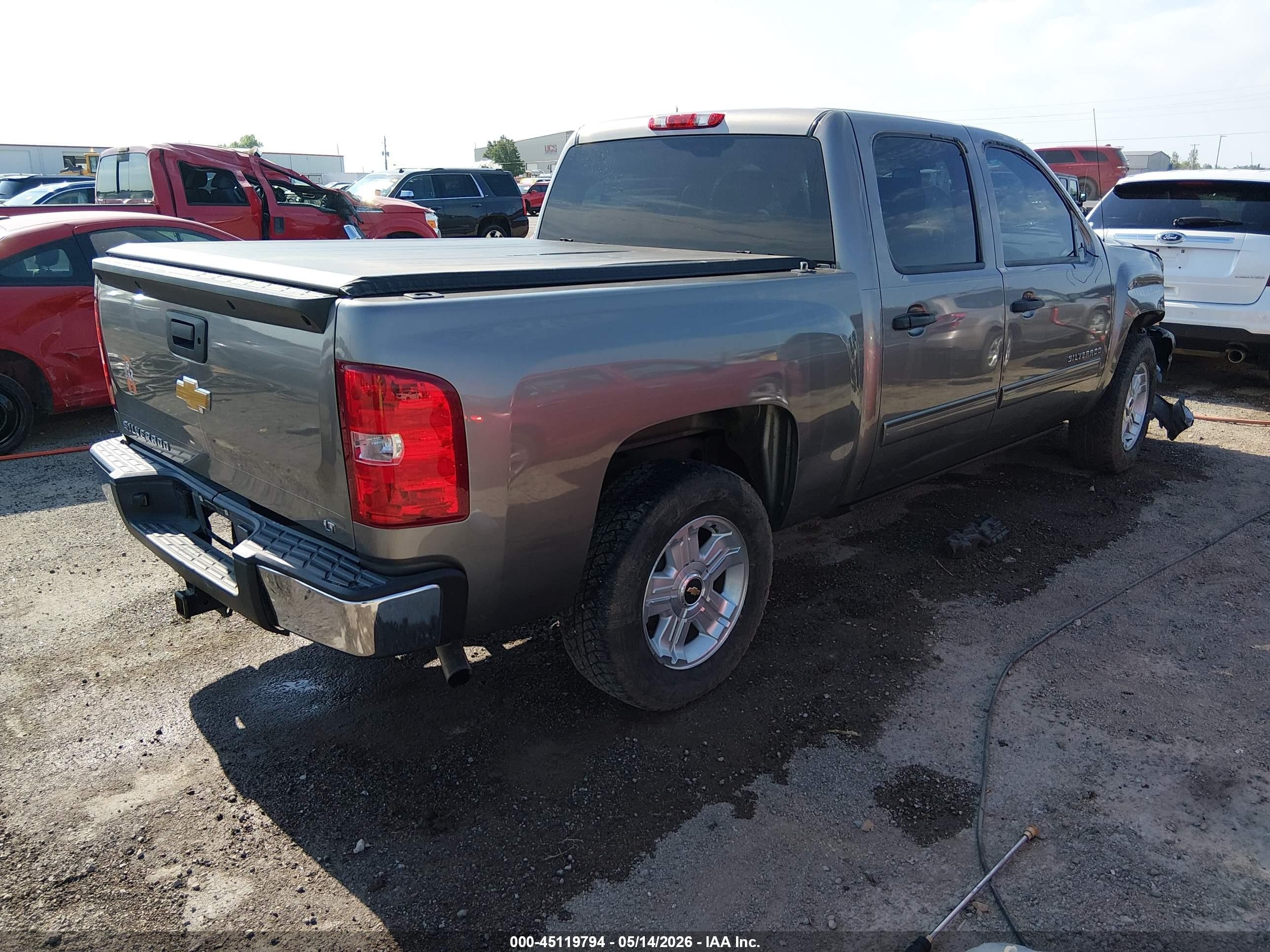 2012 Chevrolet Silverado 1500 Lt Gray vin: 1GCPKSE74CF233004
