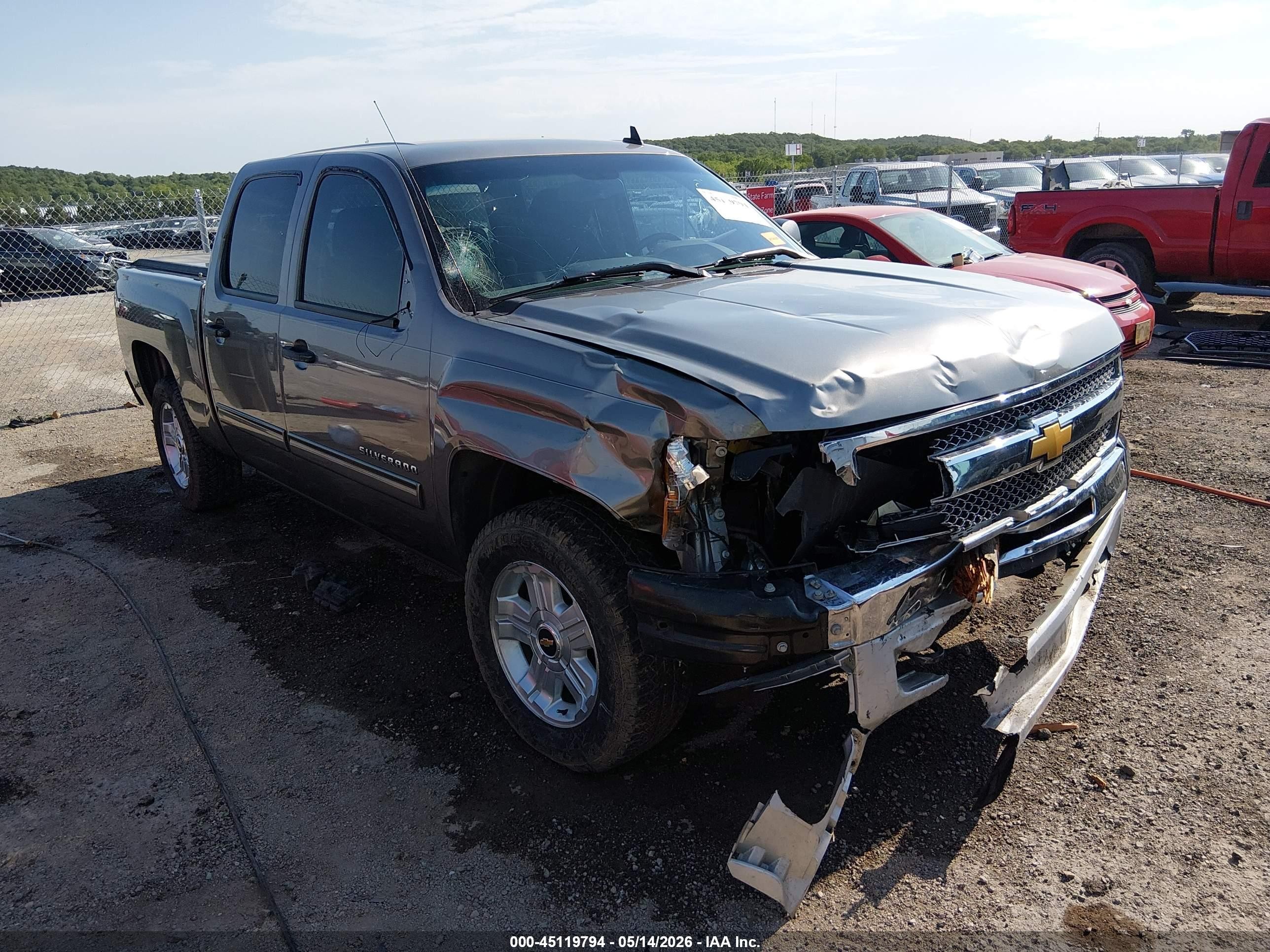 2012 Chevrolet Silverado 1500 Lt Gray vin: 1GCPKSE74CF233004
