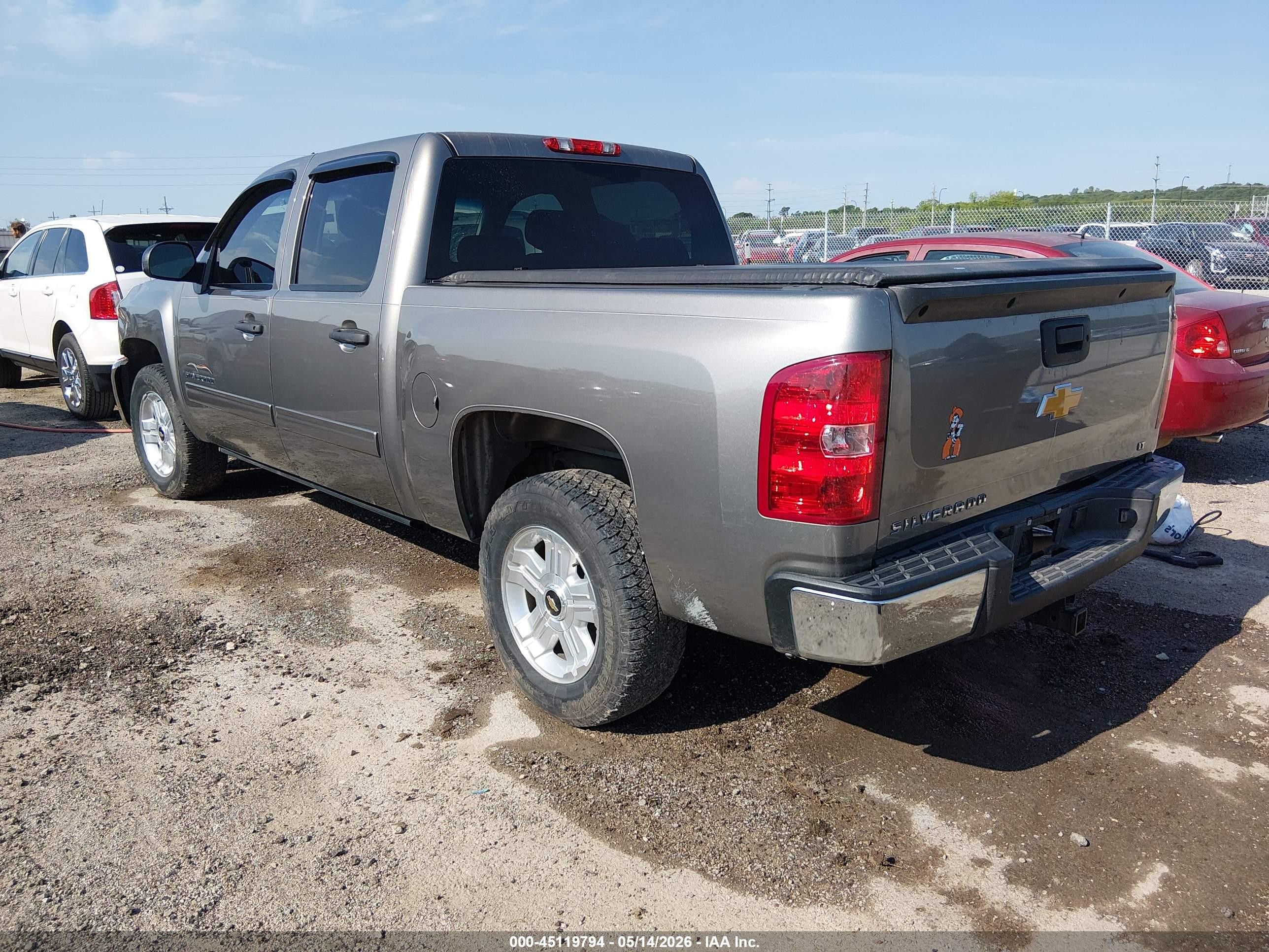 2012 Chevrolet Silverado 1500 Lt Gray vin: 1GCPKSE74CF233004