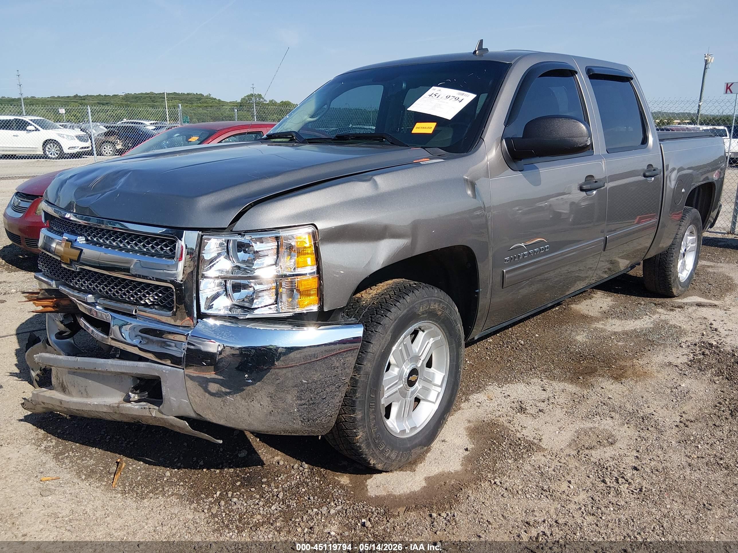 2012 Chevrolet Silverado 1500 Lt Gray vin: 1GCPKSE74CF233004
