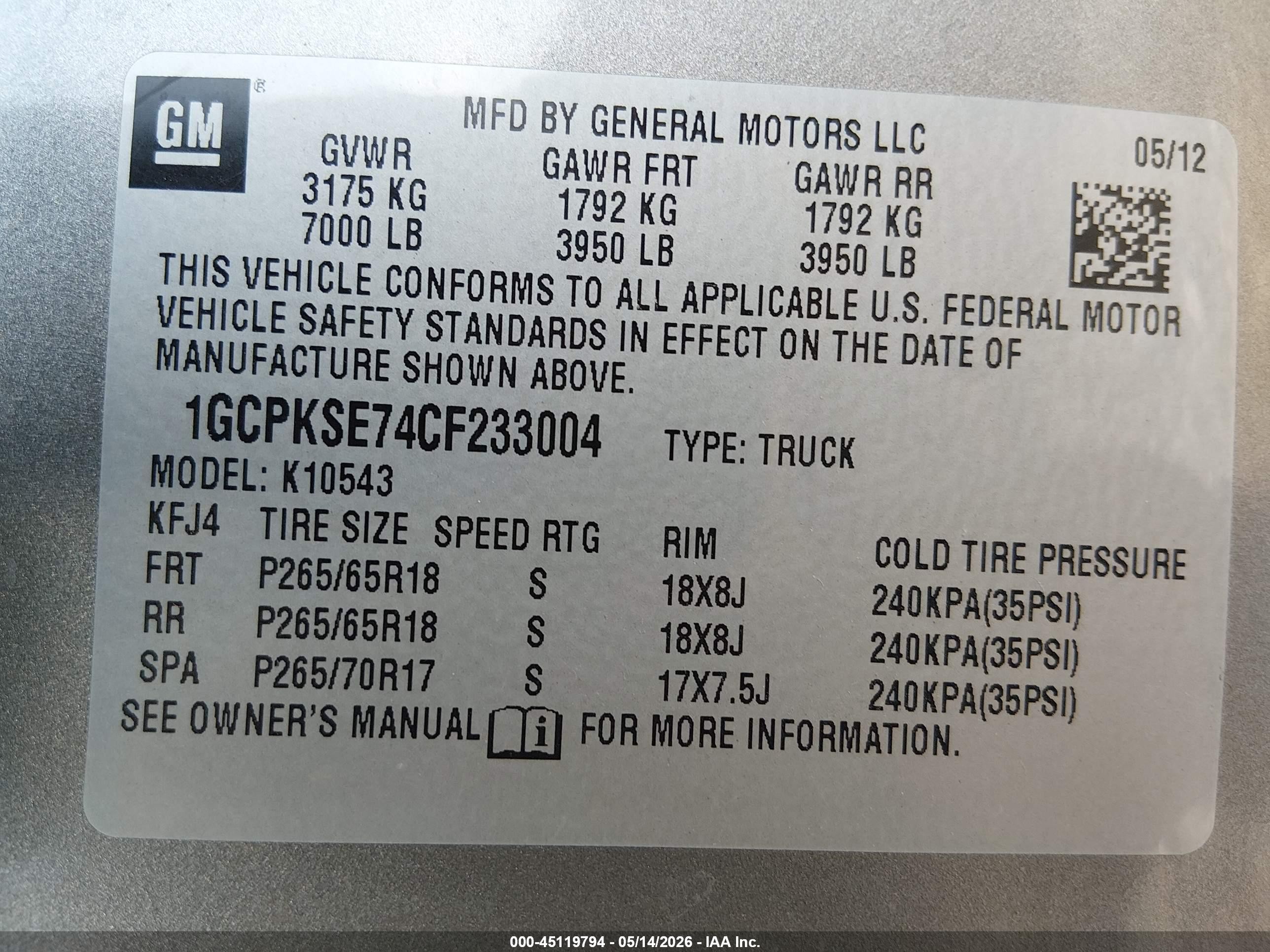 2012 Chevrolet Silverado 1500 Lt Gray vin: 1GCPKSE74CF233004