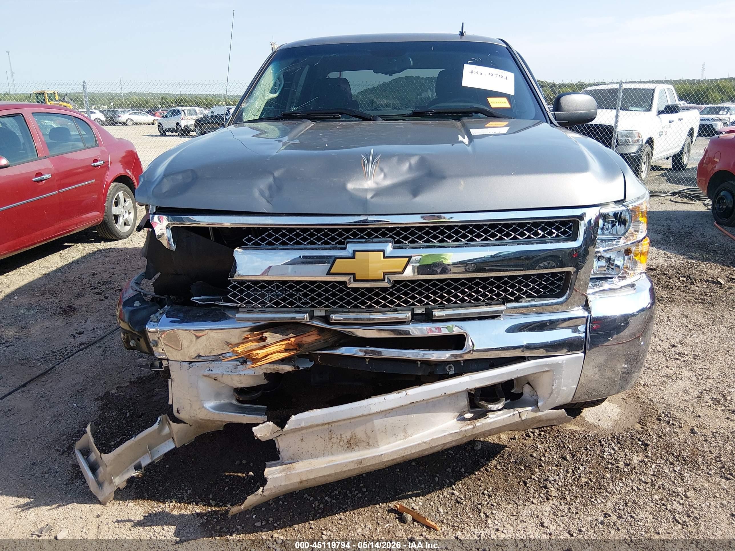 2012 Chevrolet Silverado 1500 Lt Gray vin: 1GCPKSE74CF233004
