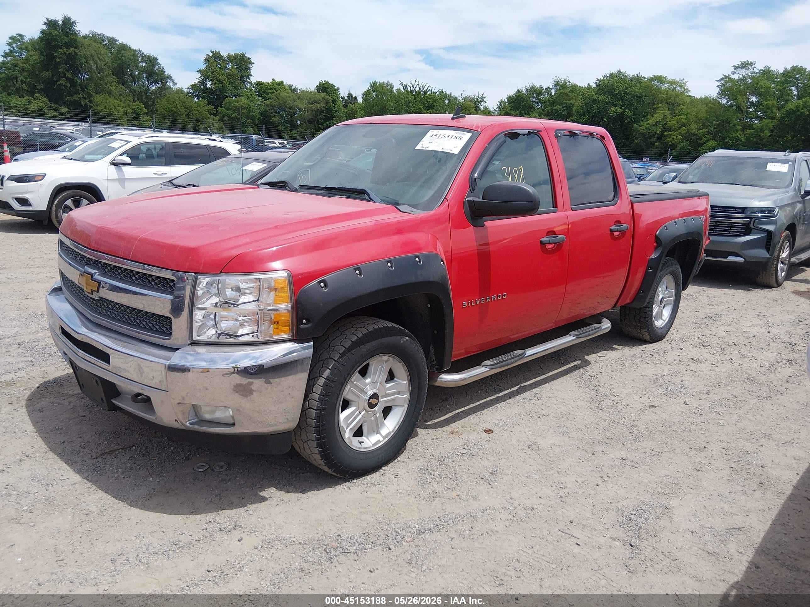 2012 Chevrolet Silverado 1500 Lt Red vin: 1GCPKSE77CF178063