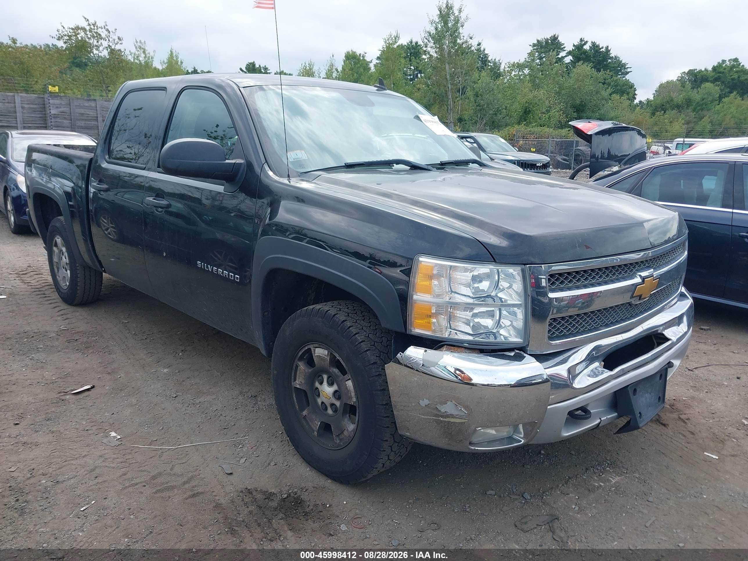 2012 Chevrolet Silverado 1500 Lt Black vin: 1GCPKSE77CF211479