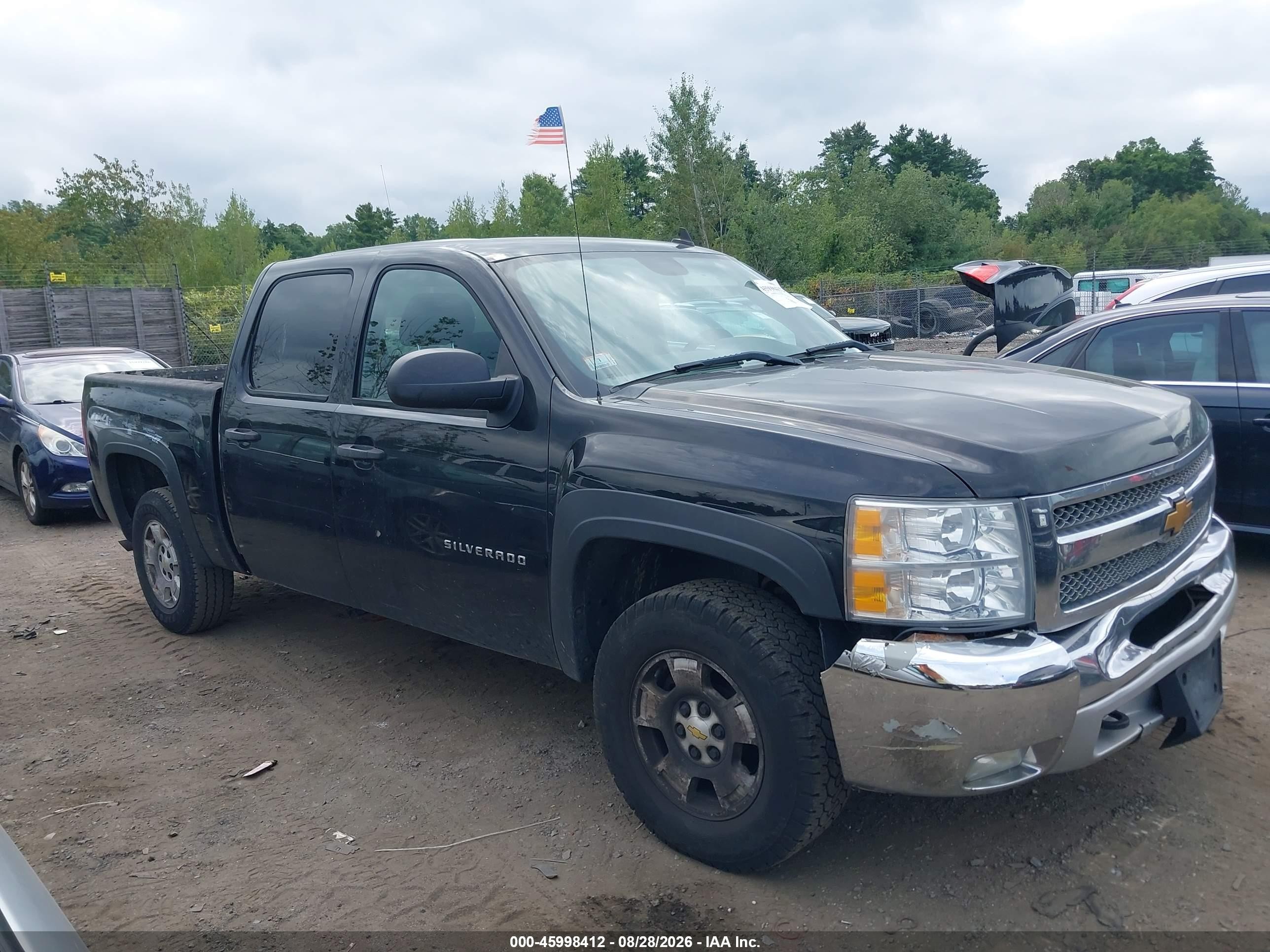 2012 Chevrolet Silverado 1500 Lt Black vin: 1GCPKSE77CF211479