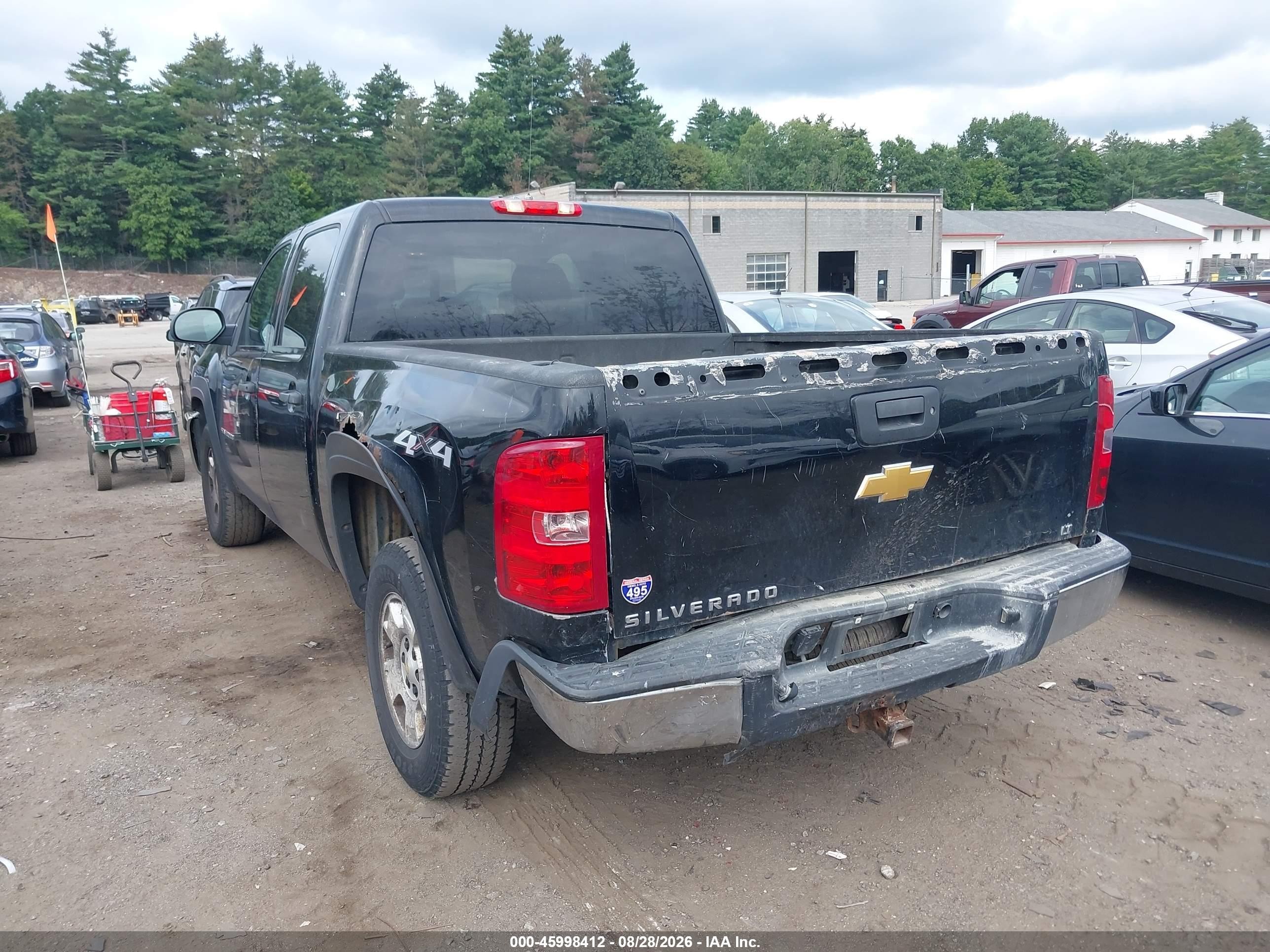 2012 Chevrolet Silverado 1500 Lt Black vin: 1GCPKSE77CF211479