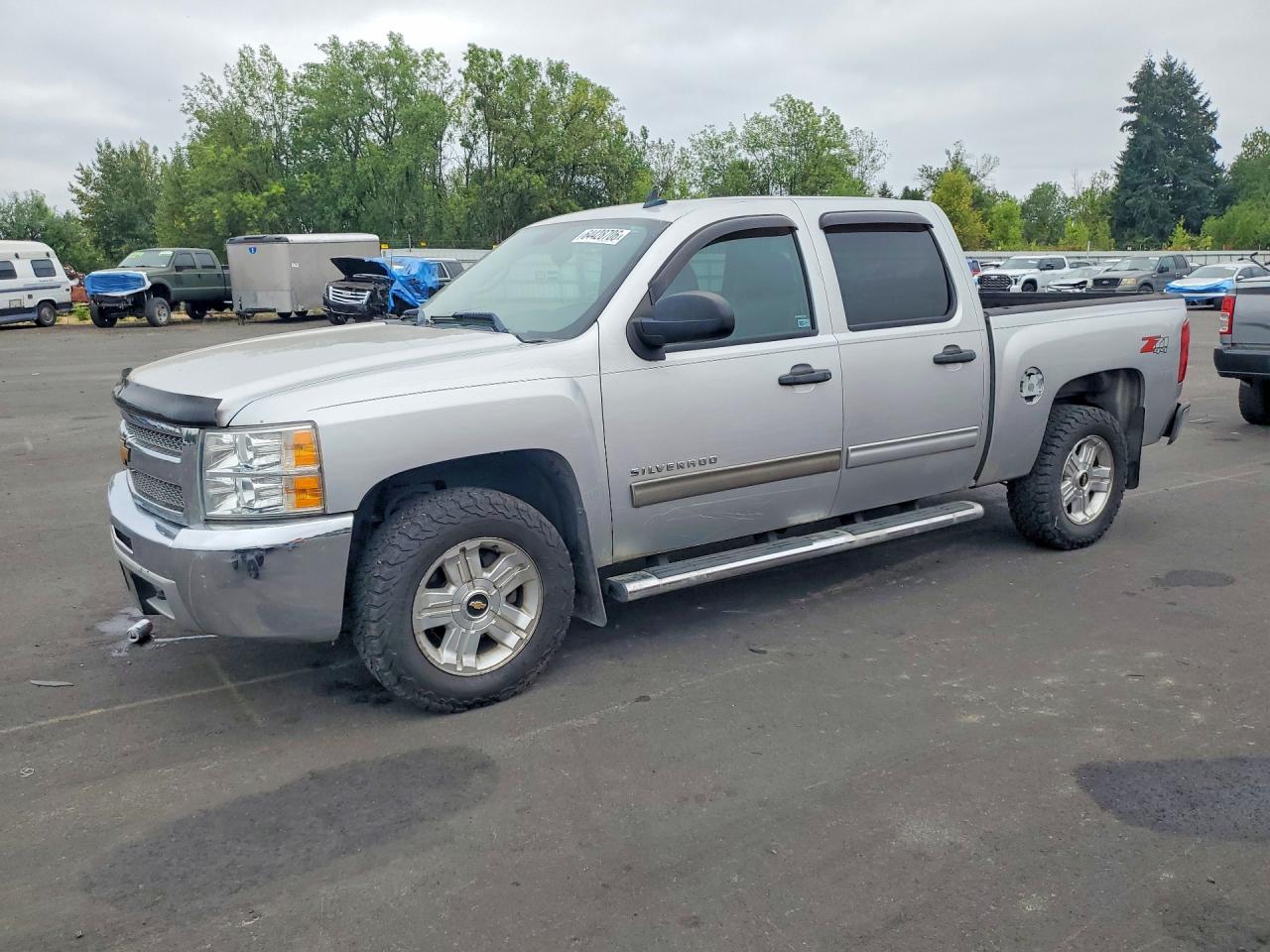 2012 Chevrolet Silverado K1500 Lt Silver vin: 1GCPKSE77CF225057