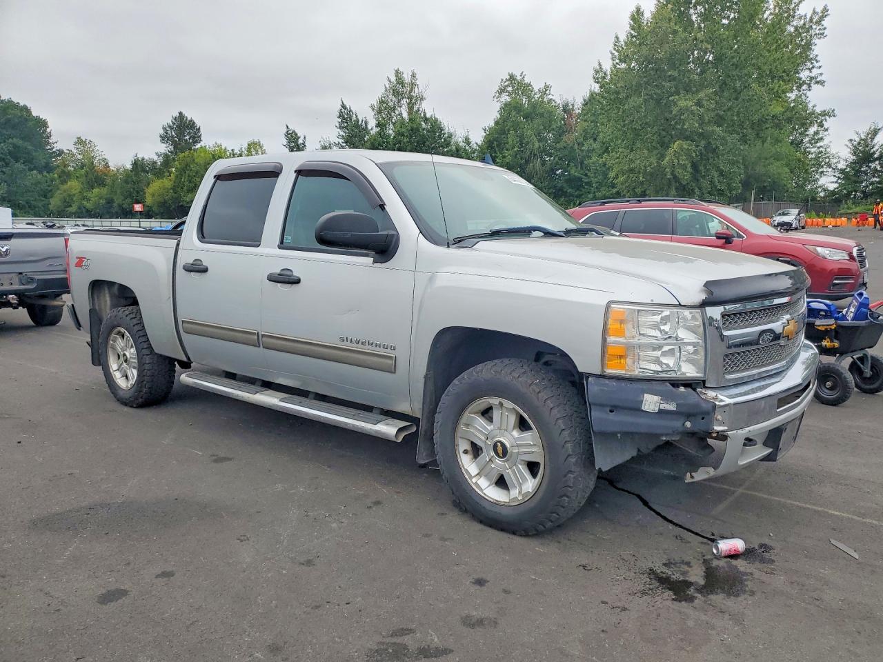 2012 Chevrolet Silverado K1500 Lt Silver vin: 1GCPKSE77CF225057