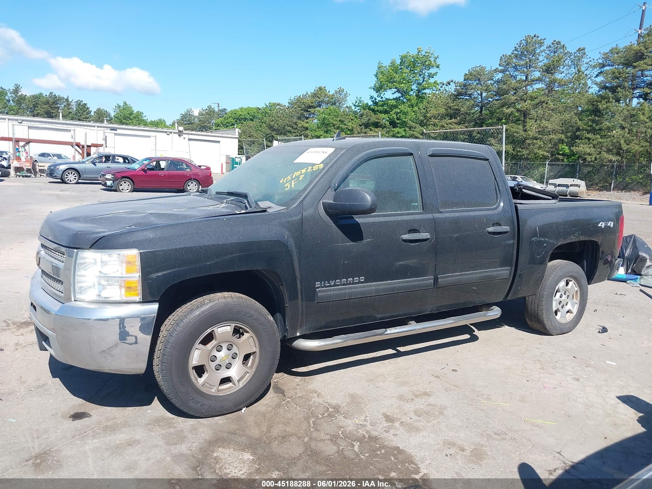 2012 Chevrolet Silverado 1500 Lt Black vin: 1GCPKSE78CF236035