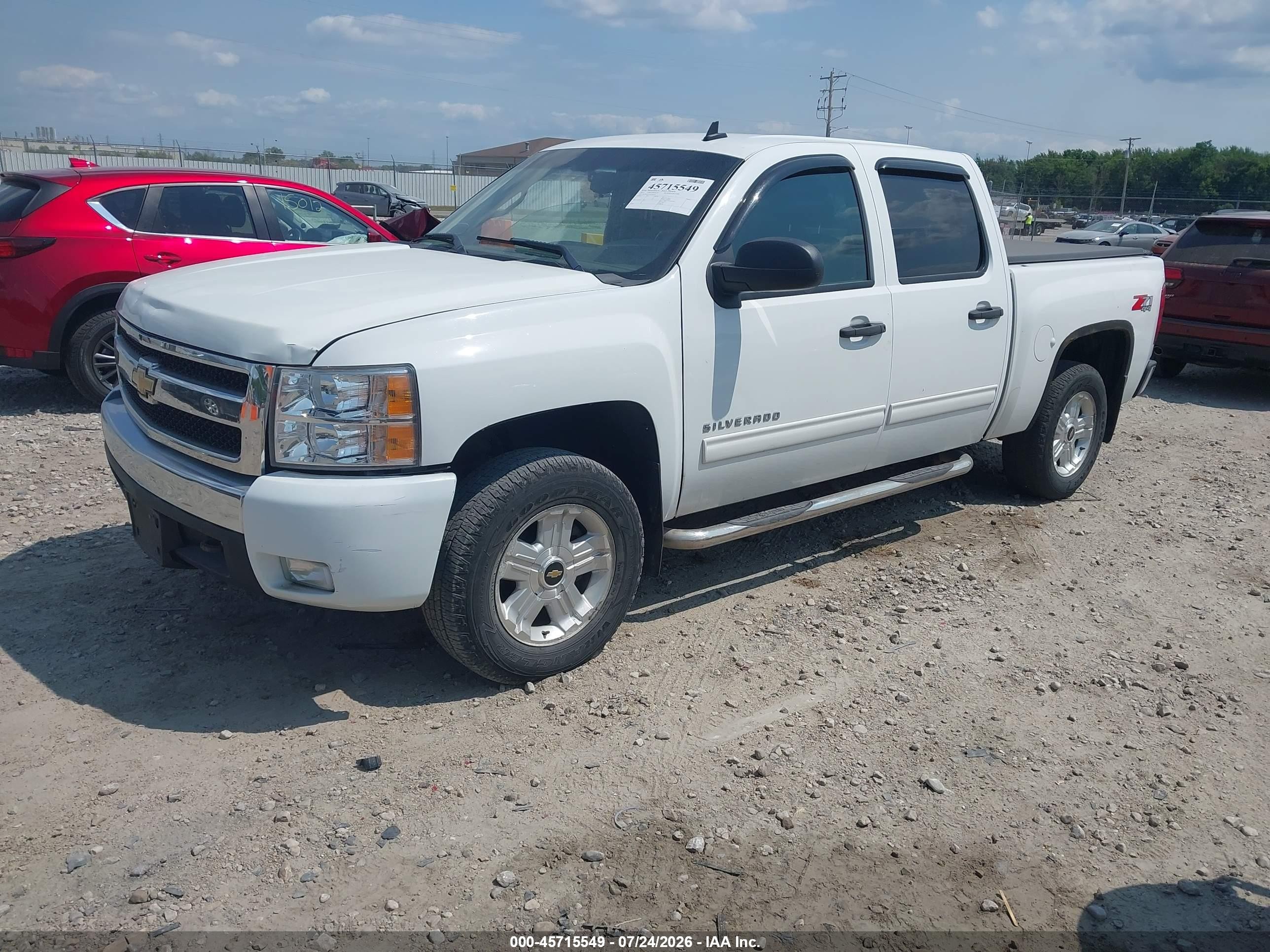 2012 Chevrolet Silverado 1500 Lt White vin: 1GCPKSE79CF120178