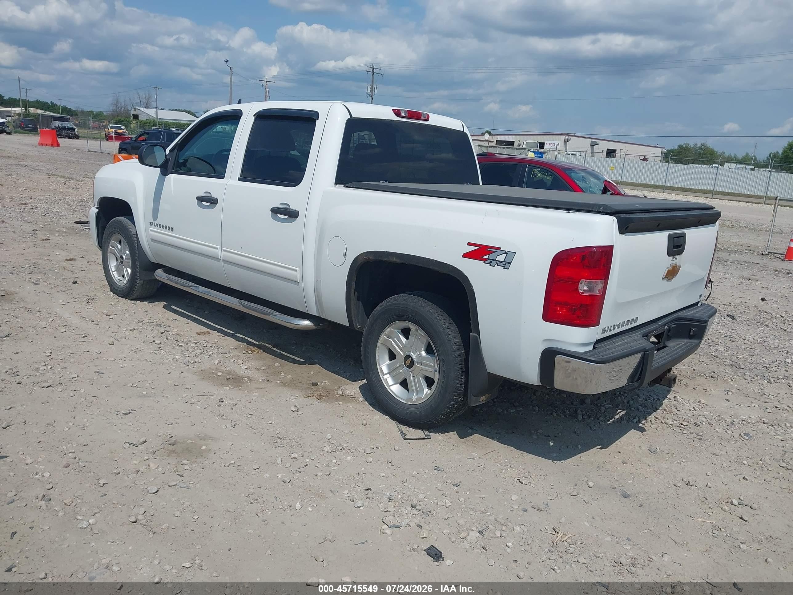 2012 Chevrolet Silverado 1500 Lt White vin: 1GCPKSE79CF120178