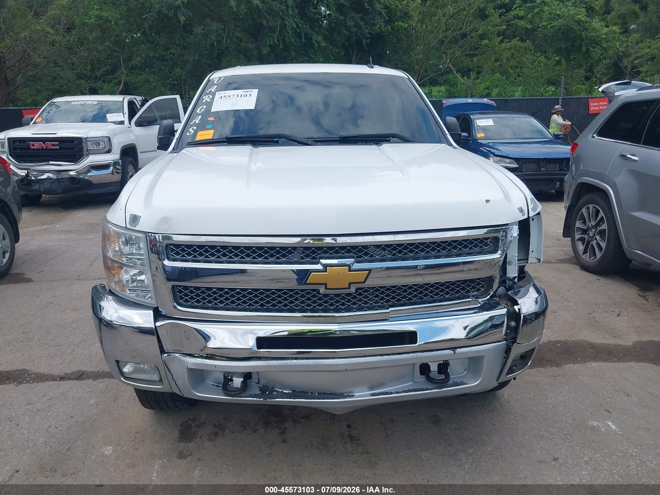 2012 Chevrolet Silverado 1500 Lt Белый vin: 1GCPKSE79CF127423