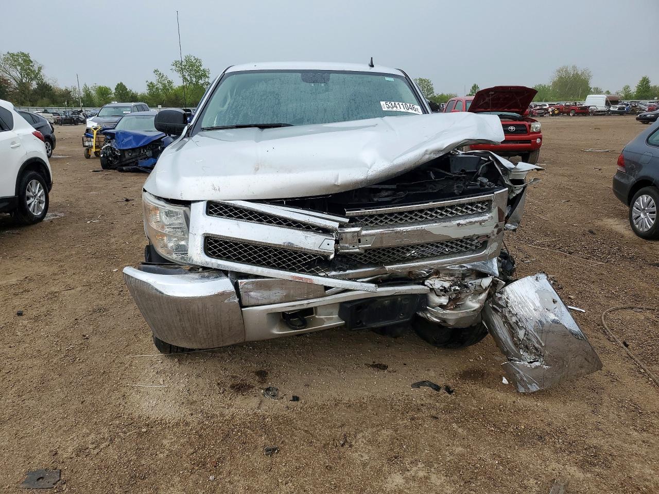 2012 Chevrolet Silverado K1500 Lt Silver vin: 1GCPKSE7XCF166912