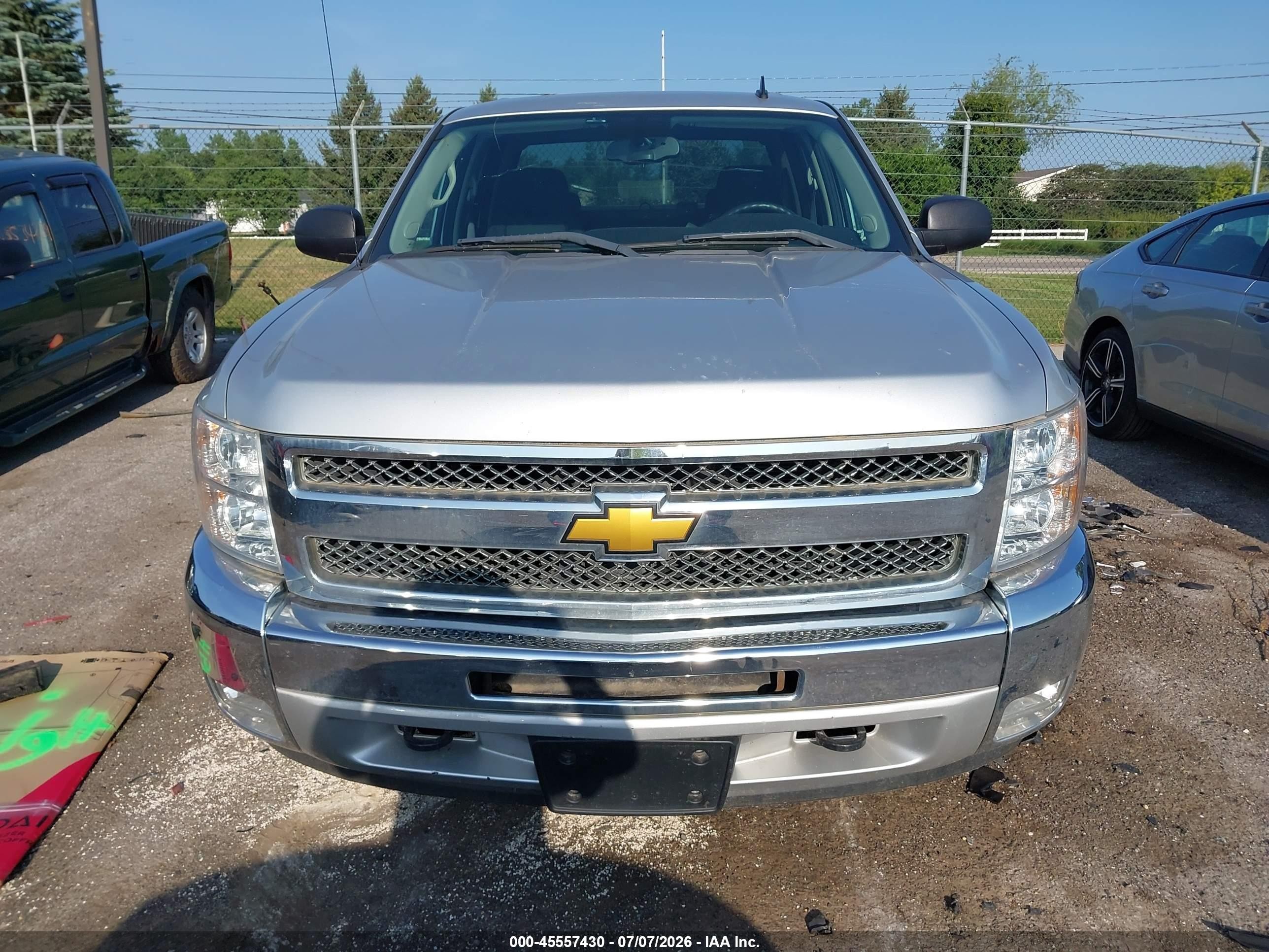 2012 Chevrolet Silverado 1500 Lt Серебряный vin: 1GCPKSE7XCF232181