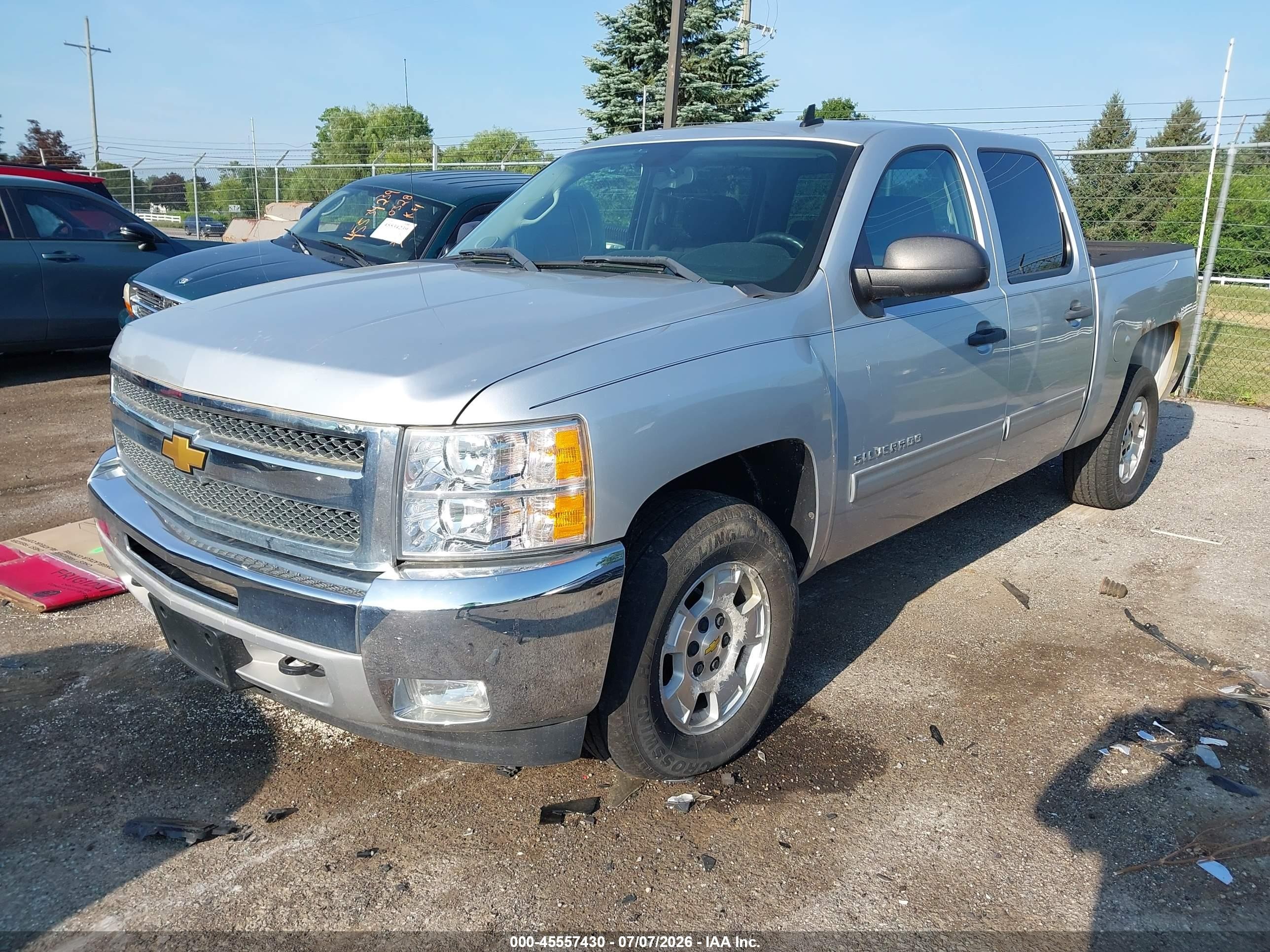 2012 Chevrolet Silverado 1500 Lt Серебряный vin: 1GCPKSE7XCF232181