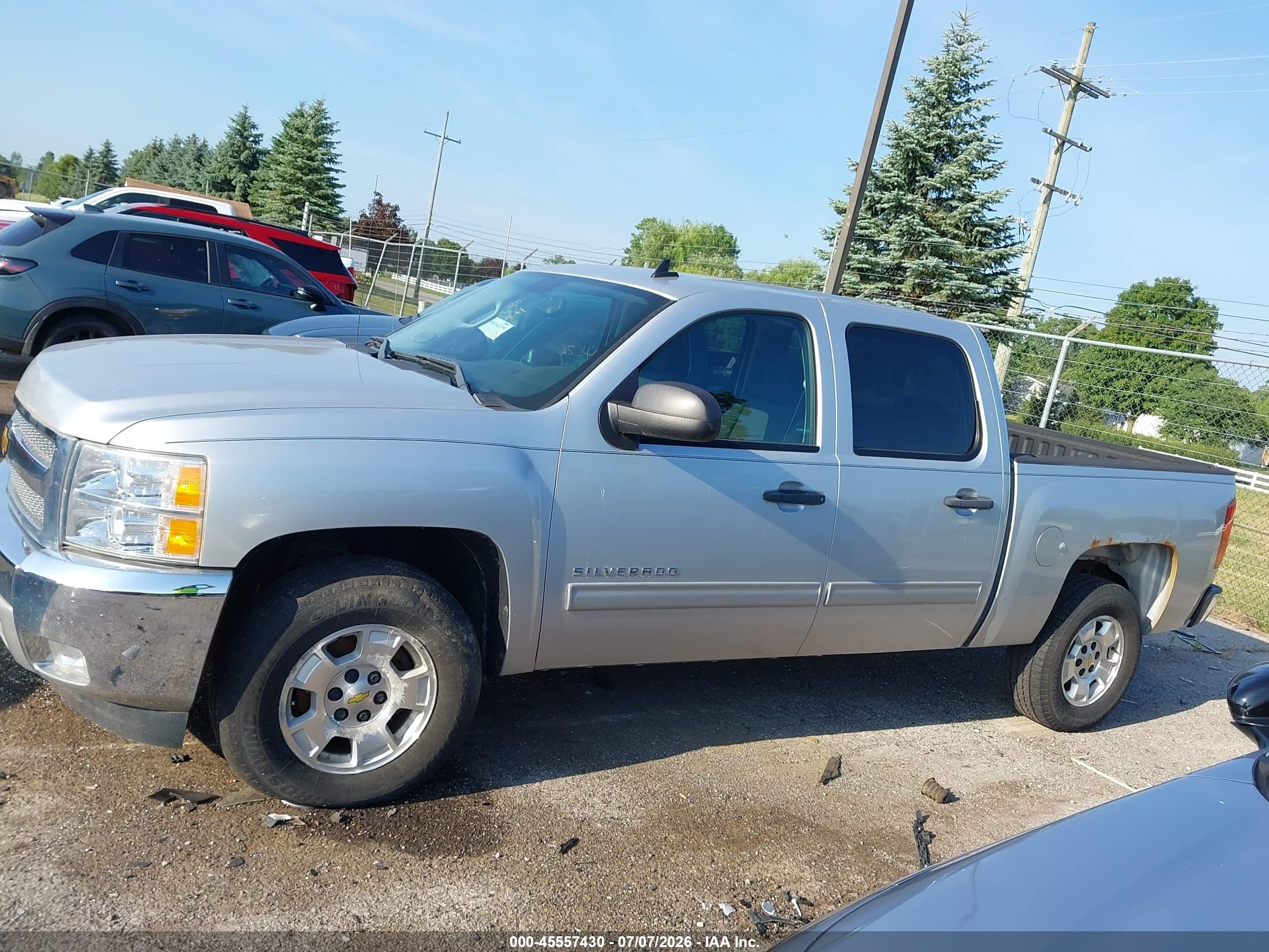 2012 Chevrolet Silverado 1500 Lt Серебряный vin: 1GCPKSE7XCF232181