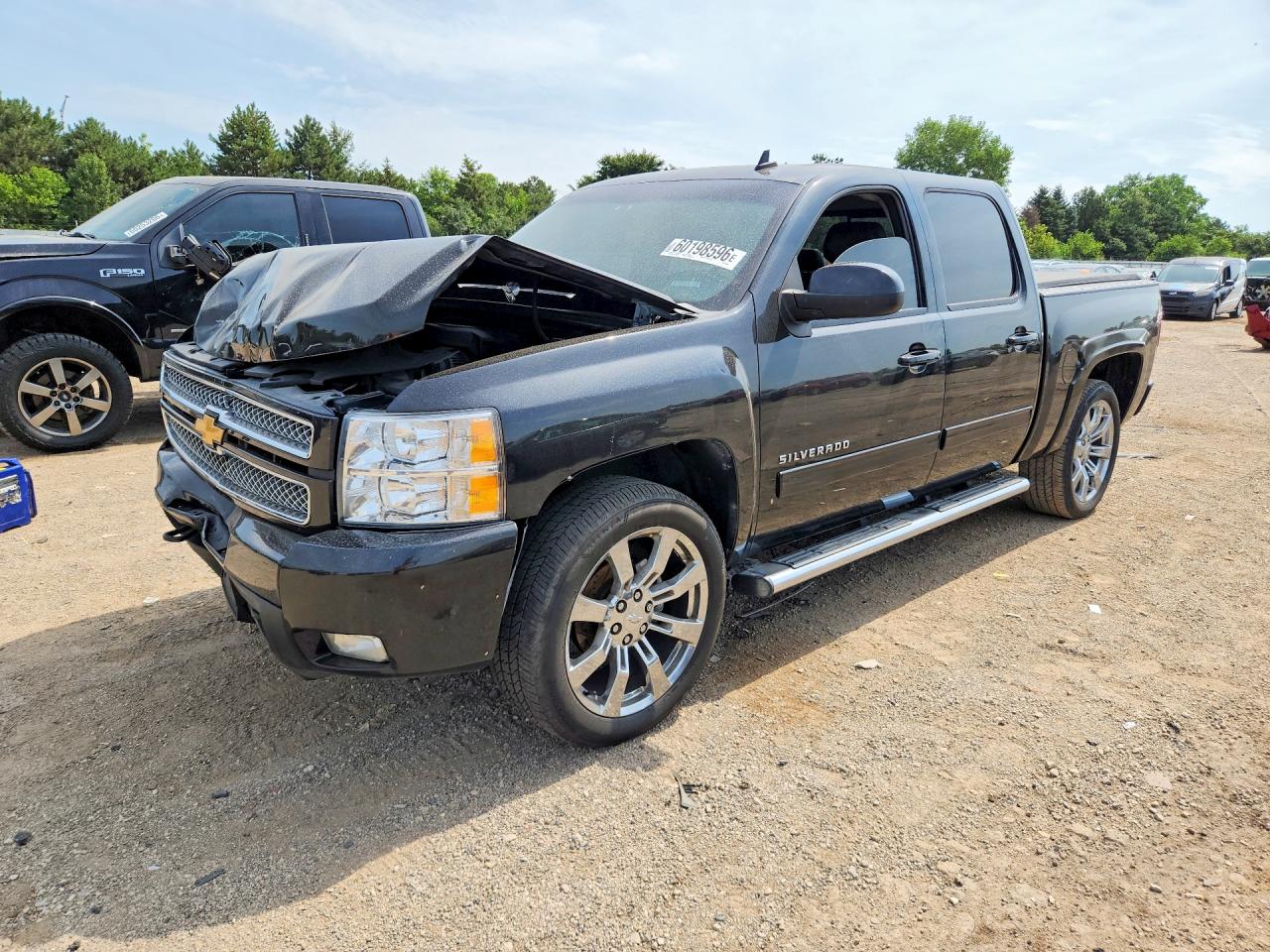 2012 Chevrolet Silverado K1500 Ltz Black vin: 1GCPKTE75CF205802