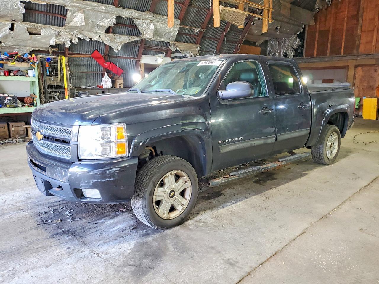 2012 Chevrolet Silverado K1500 Ltz Black vin: 1GCPKTE7XCF171470