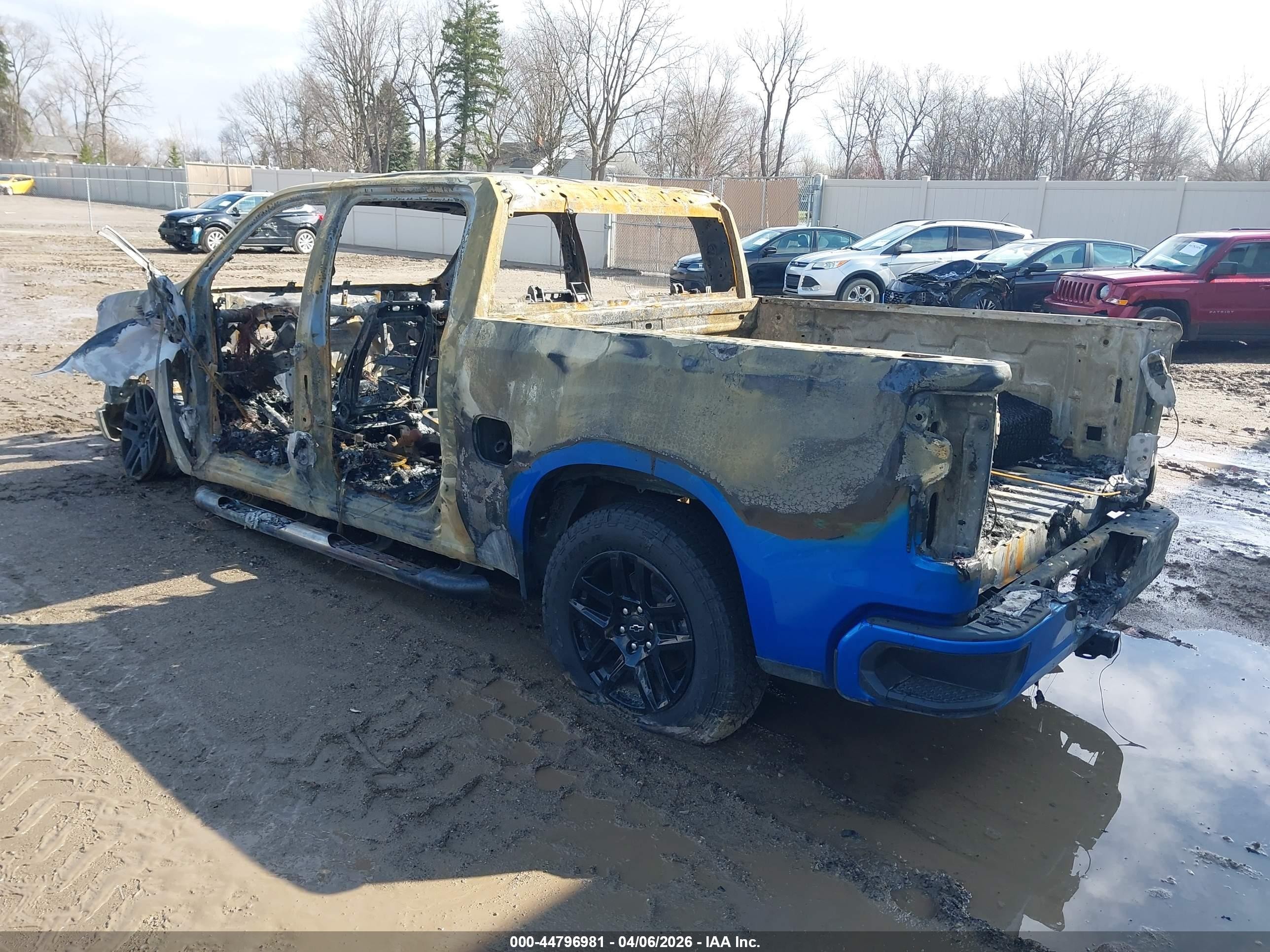 2026 Chevrolet Silverado 1500 4wd  Short Bed Rst Синий vin: 1GCPKWEK0TZ190582