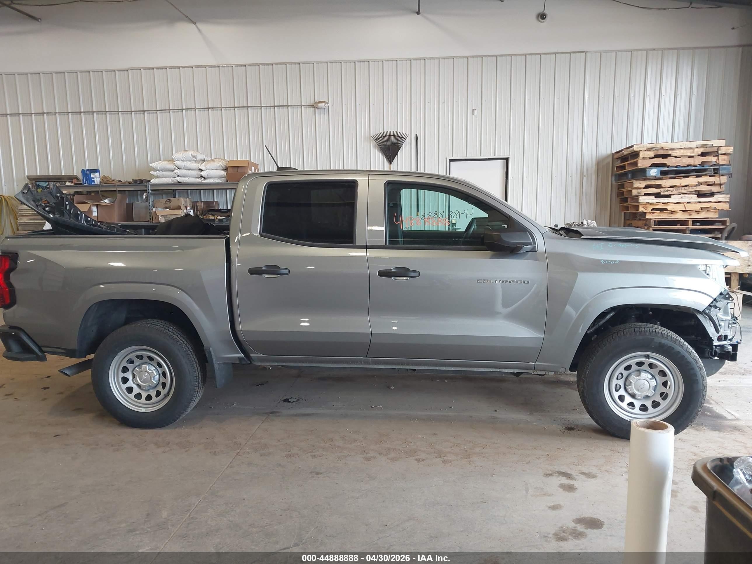 2026 Chevrolet Colorado Wt, Rwd Серый vin: 1GCPSBEK1T1167299