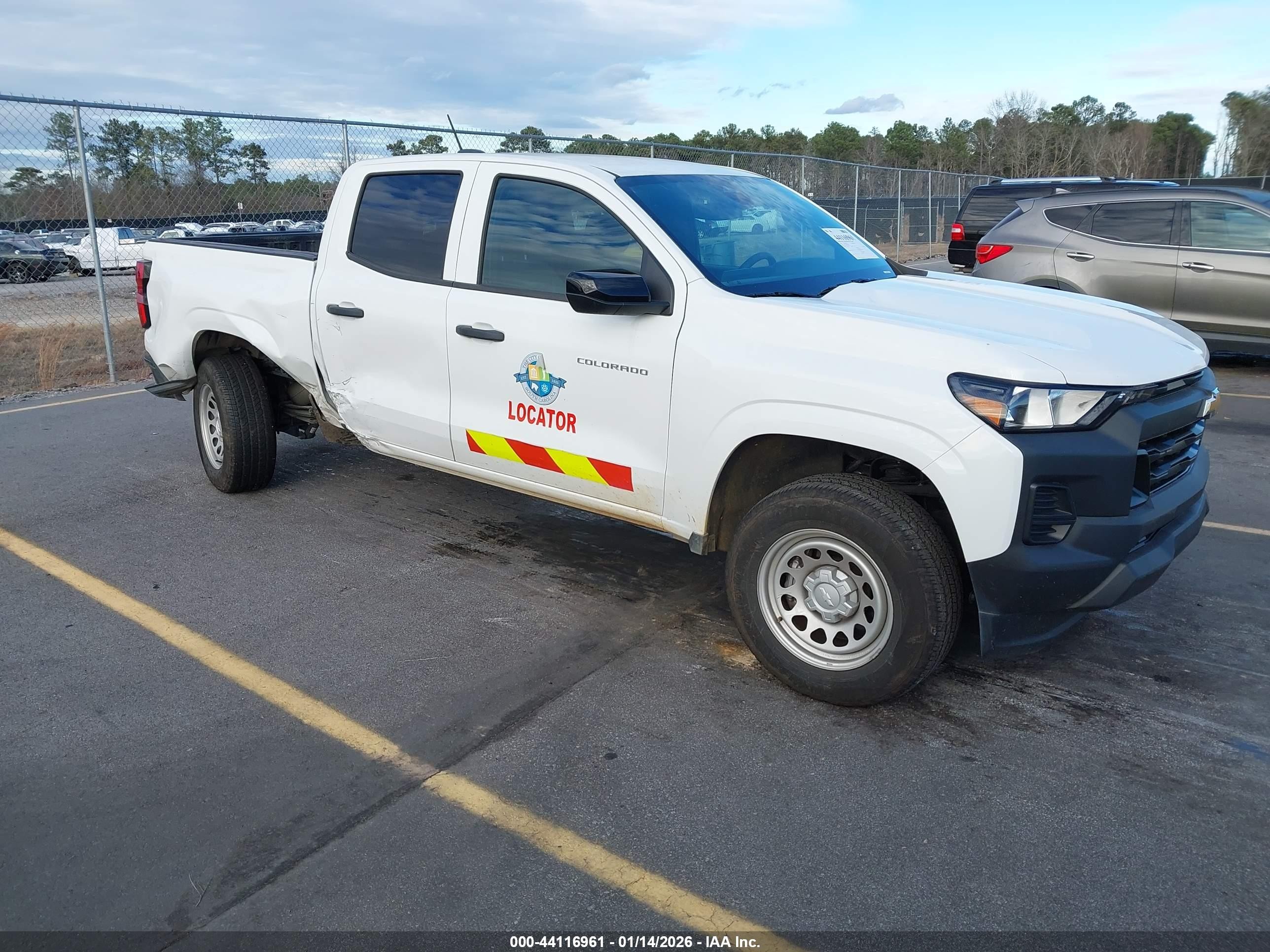 2024 Chevrolet Colorado 2wd Wt White vin: 1GCPSBEK8R1238801
