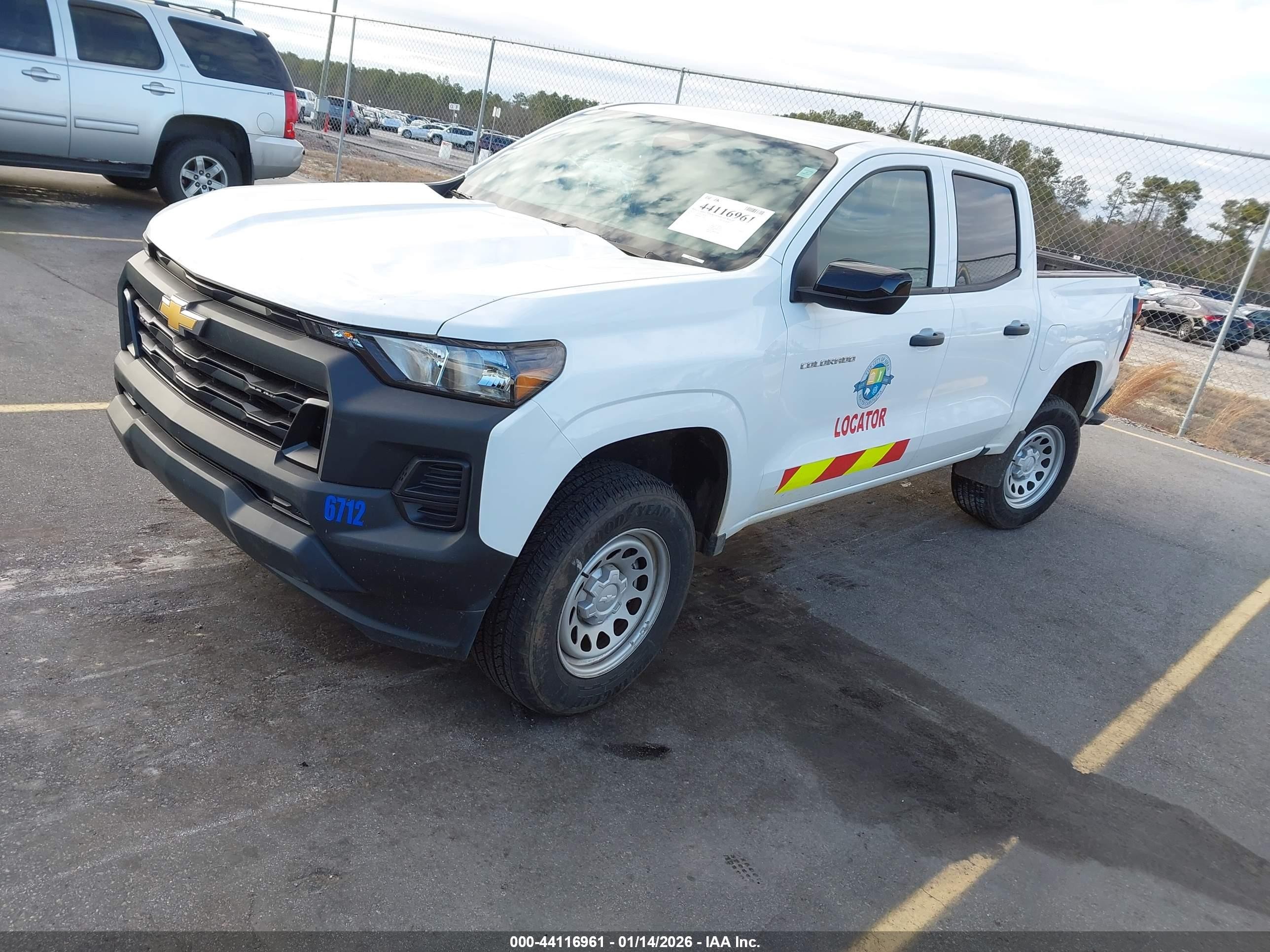 2024 Chevrolet Colorado 2wd Wt White vin: 1GCPSBEK8R1238801