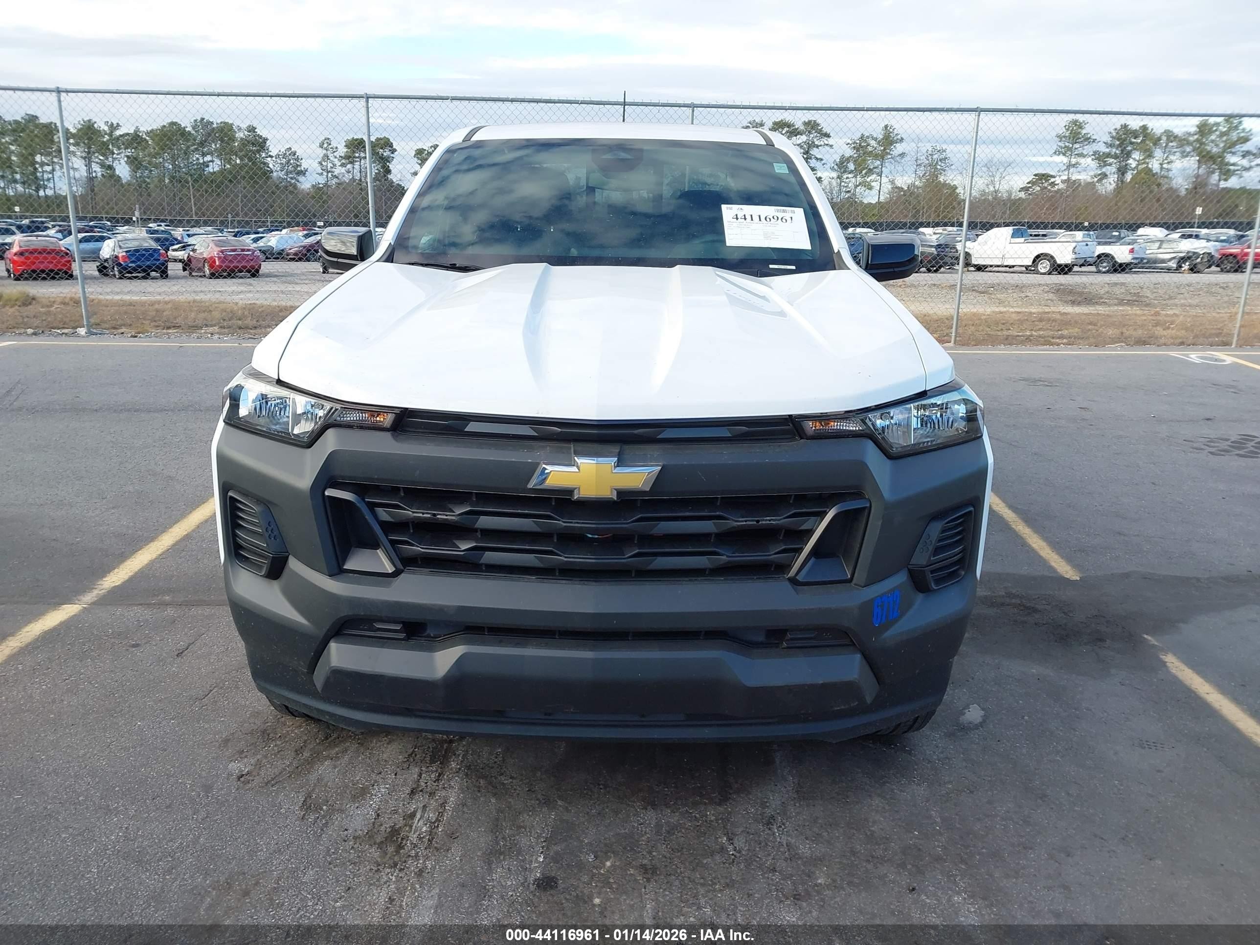 2024 Chevrolet Colorado 2wd Wt White vin: 1GCPSBEK8R1238801