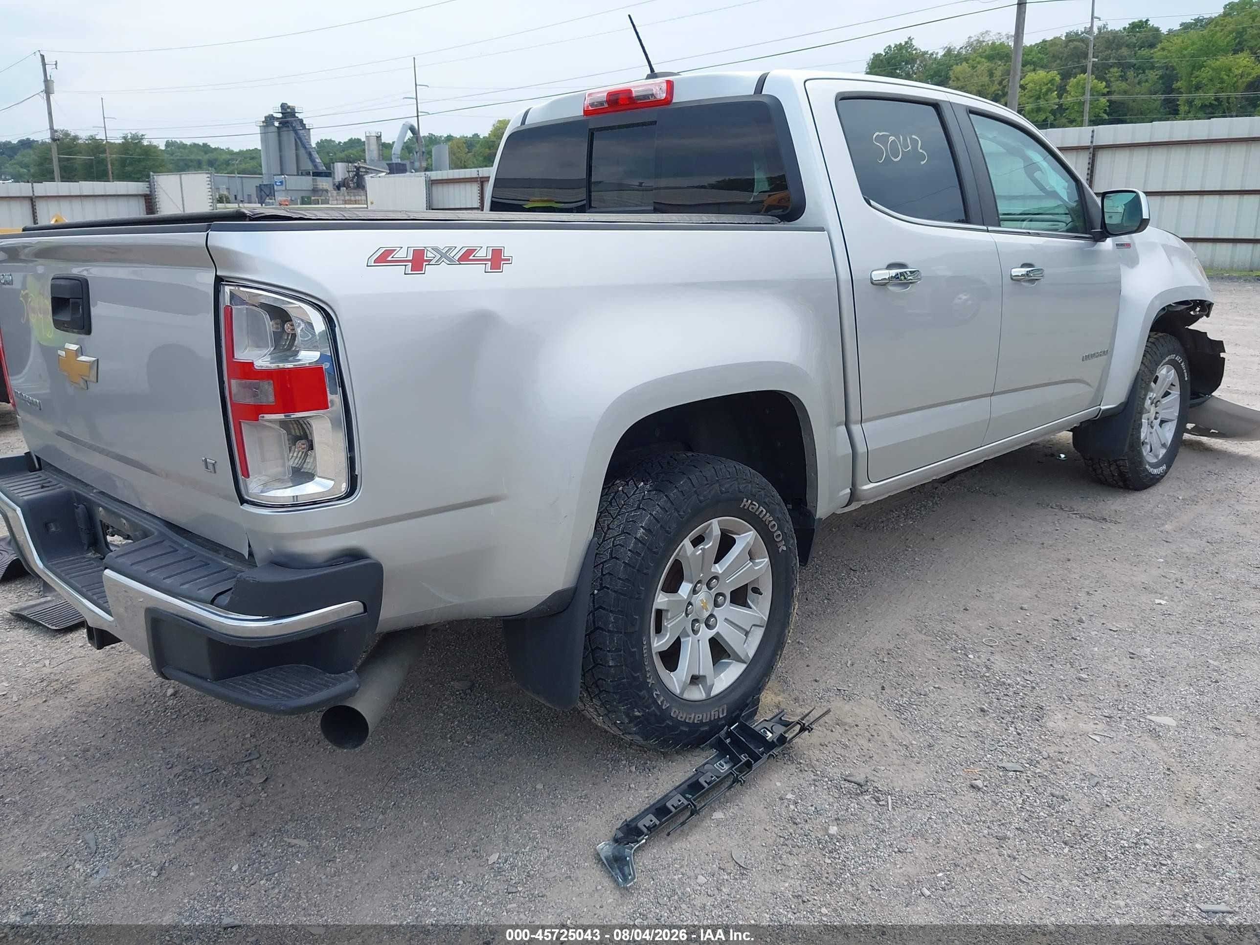2017 Chevrolet Colorado 4wd Lt Champagne vin: 1GCPTCE19H1149439